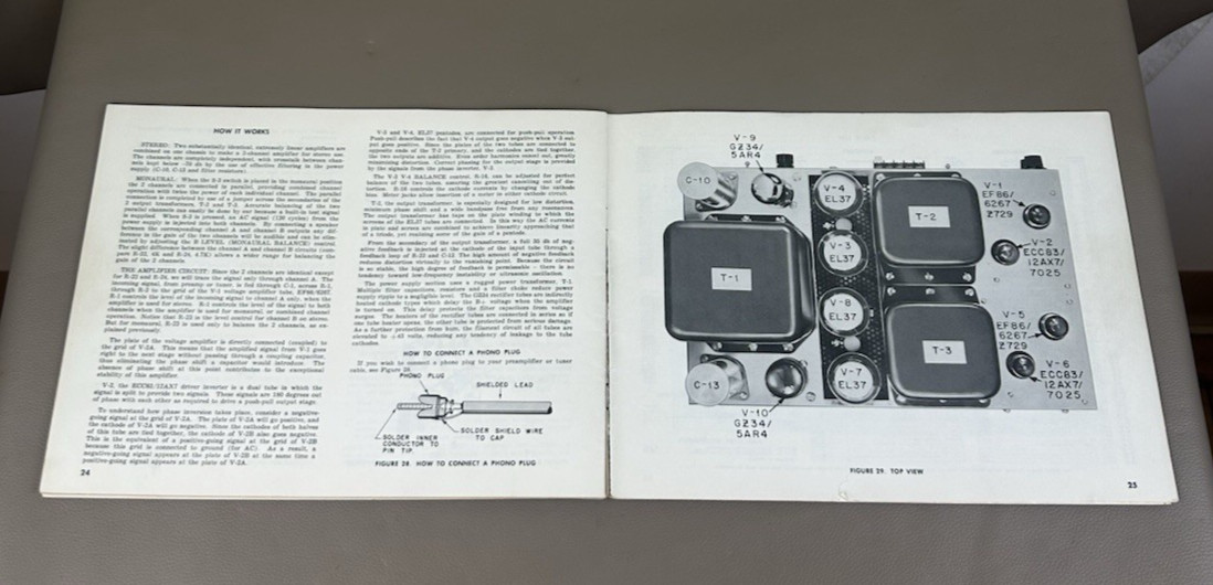 KNIGHT KB85 STEREO AMPLIFIER MANUAL D-1316
