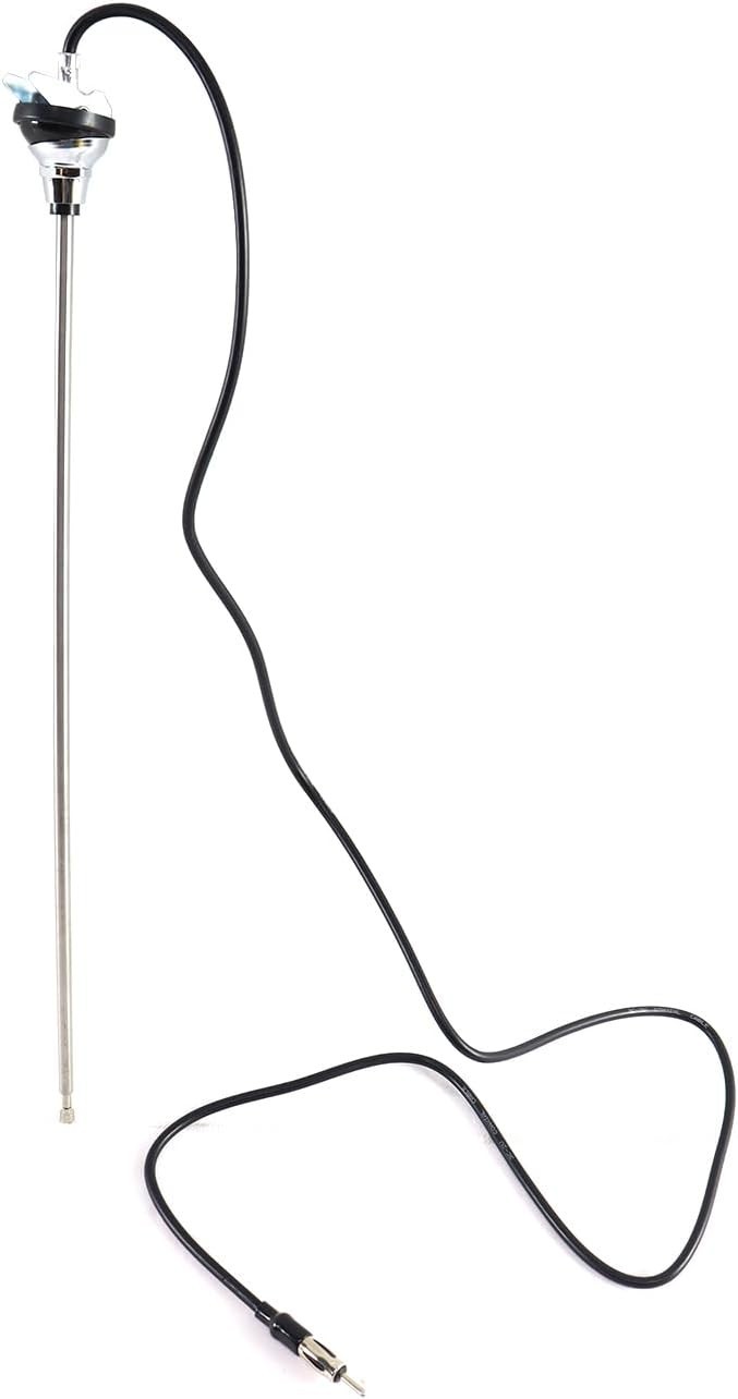 Classic 3-Section Retractable Vintage AM/FM Radio Antenna for Multiple Vehicles