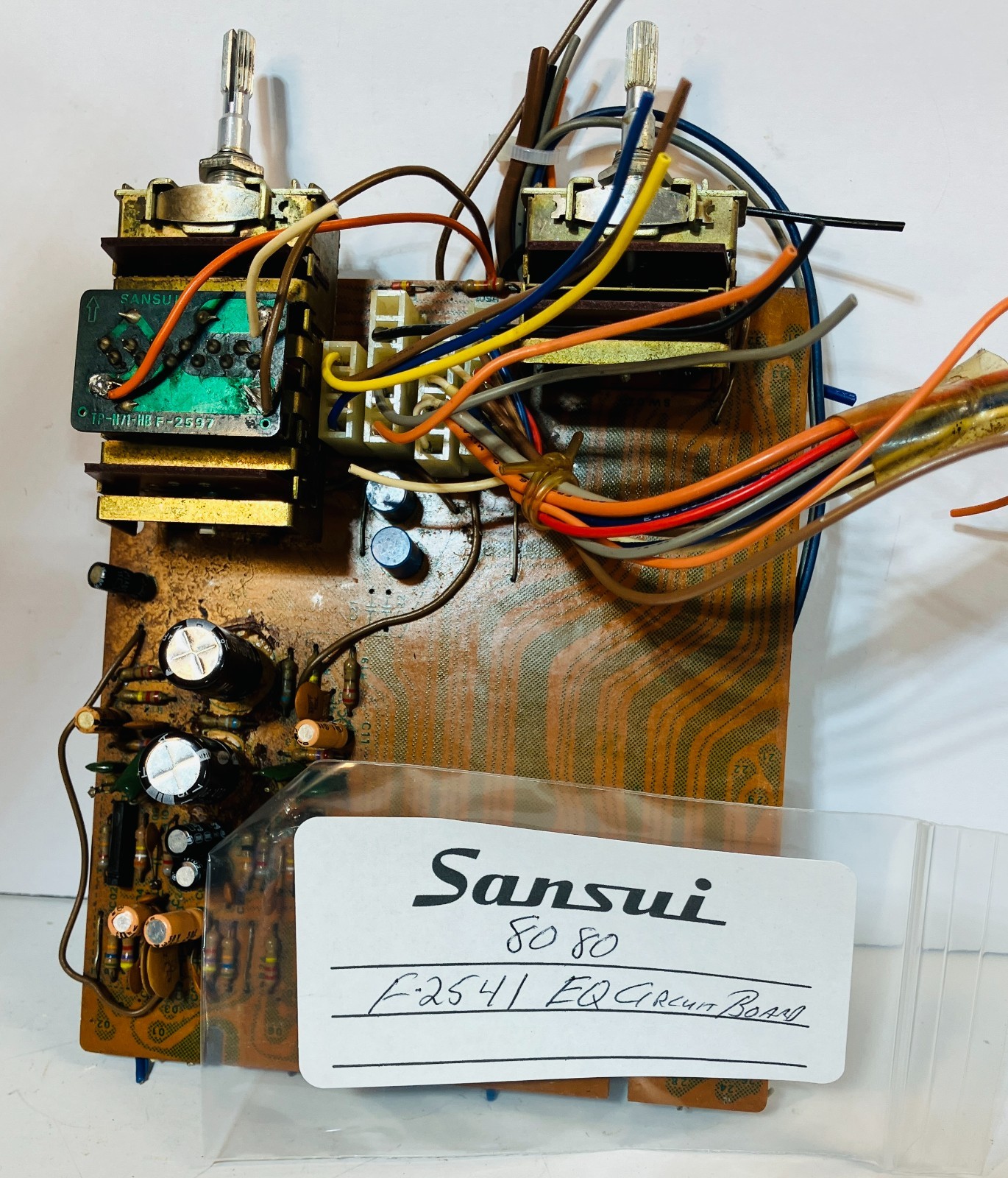 Sansui 8080 Receiver – Parting Out: F-2541 Equalizer Circuit Board