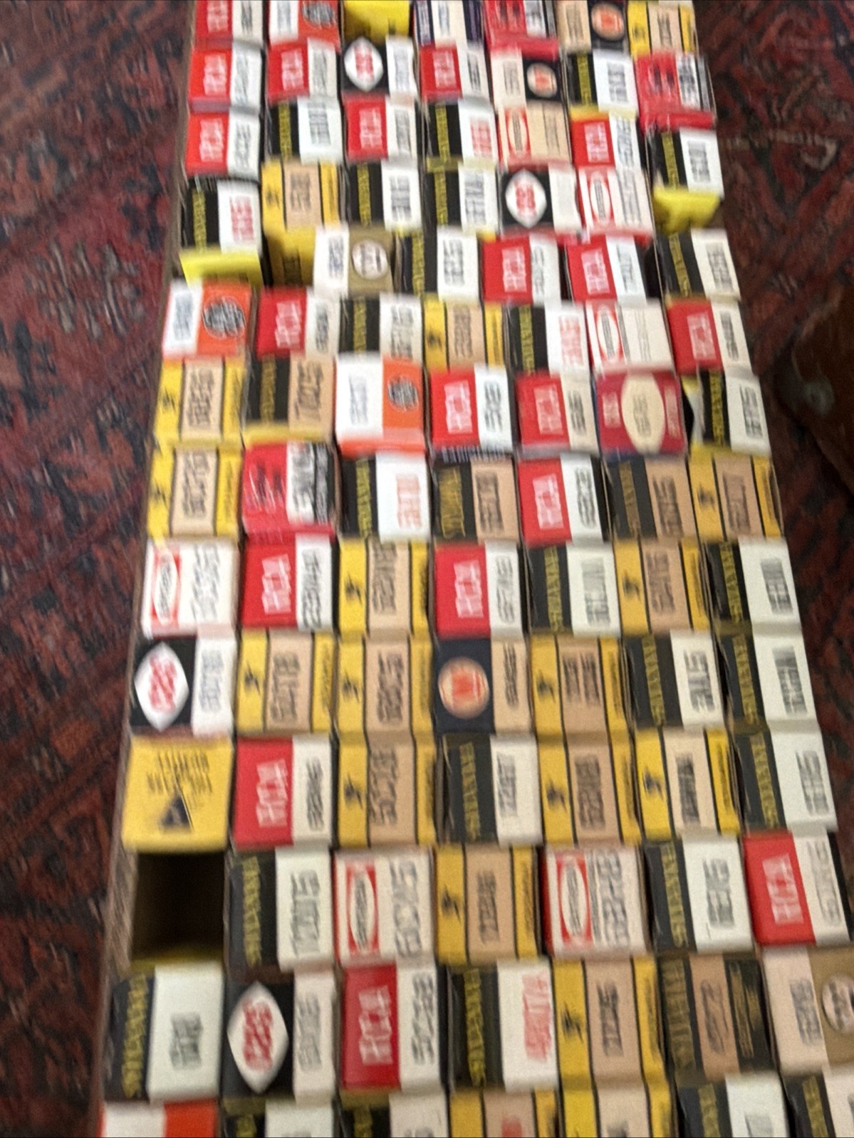 Rare 1966 RCA GE – Tube service man repair kit – lot 100s Of Tubes W/ Guide List