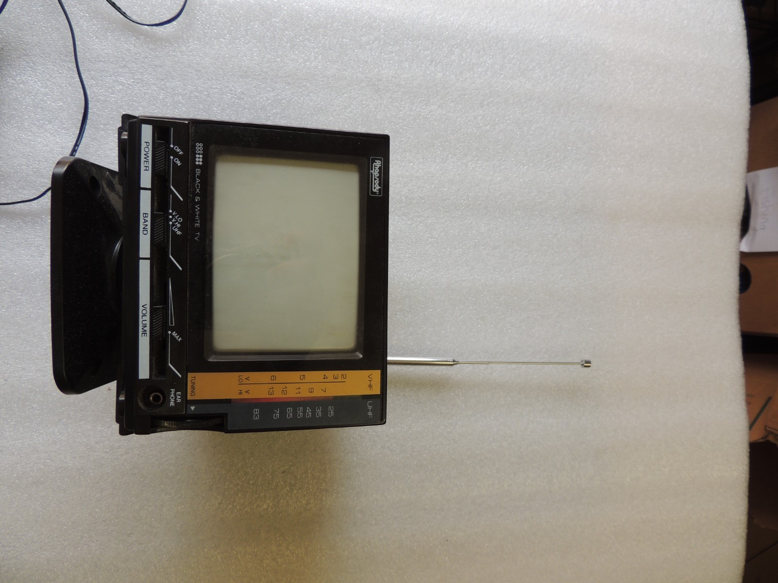 Rhapsody Black & White 4.5″ TV model TVS-628 clean untested w/ AC adaptor
