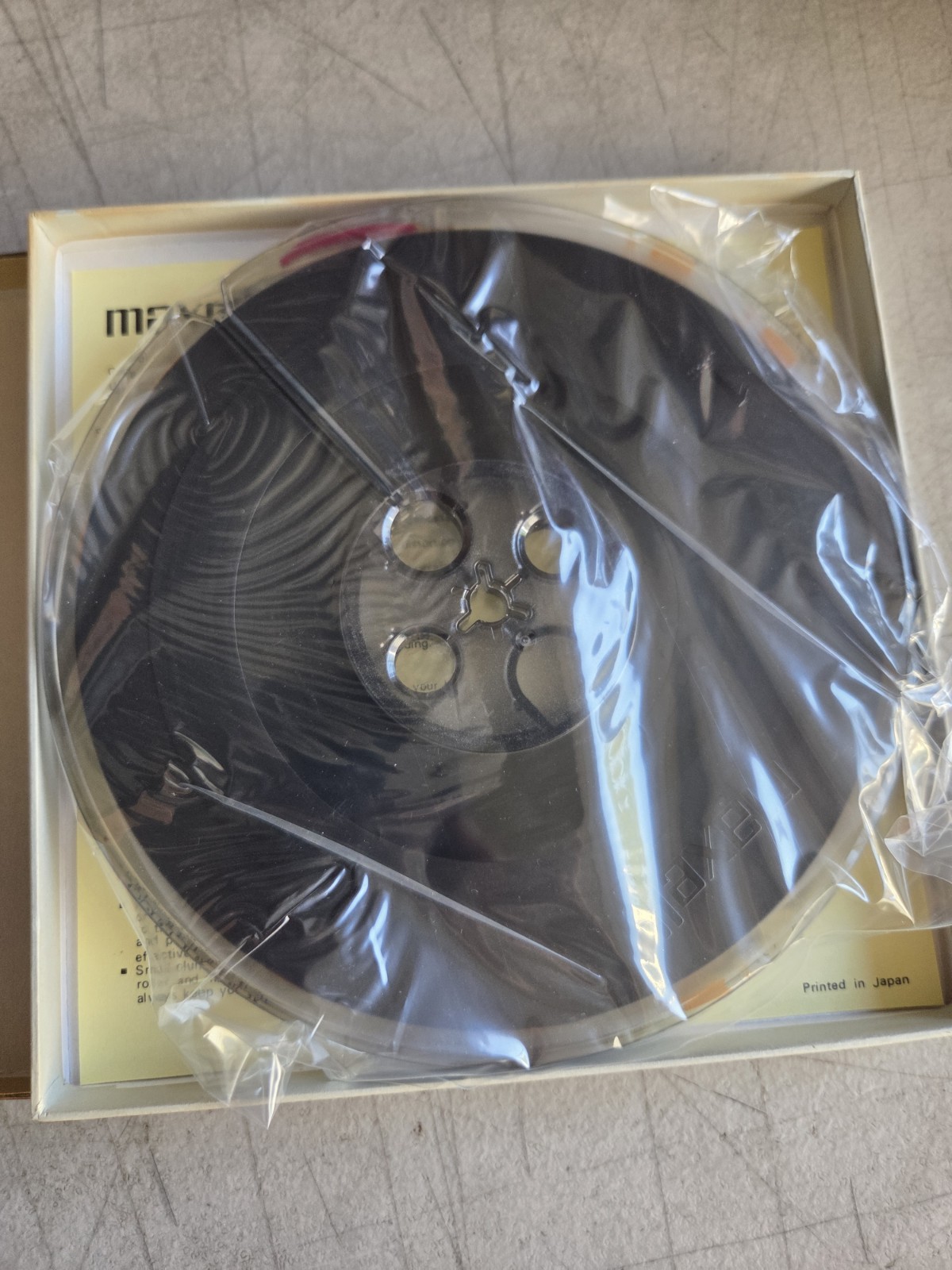 Maxell UD 35-90 7″ Plastic Reel to Reel Recoding Tape Open Box Never Used