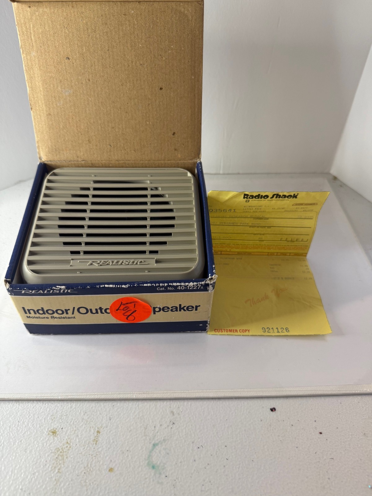 Radio Shack, Realistic, Indoor/Outdoor Speaker, 40-1227A (OPEN BOX) 🔥🔥