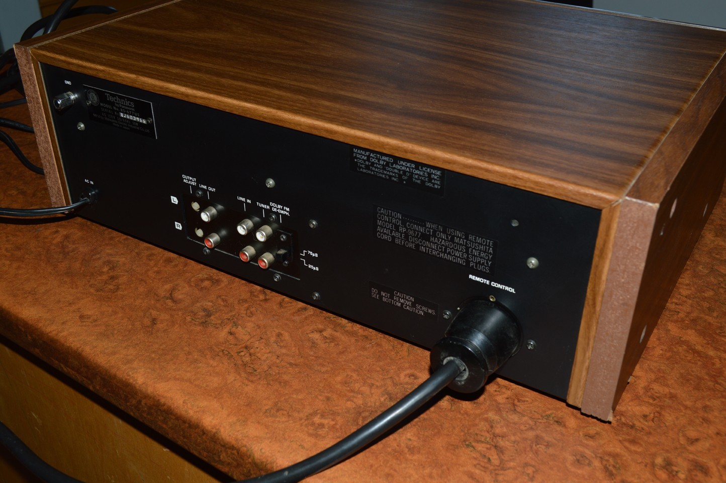 Technics RS-677US 4-Track 2 Channel Cassette Deck w/RP-9677 Remote & Manual