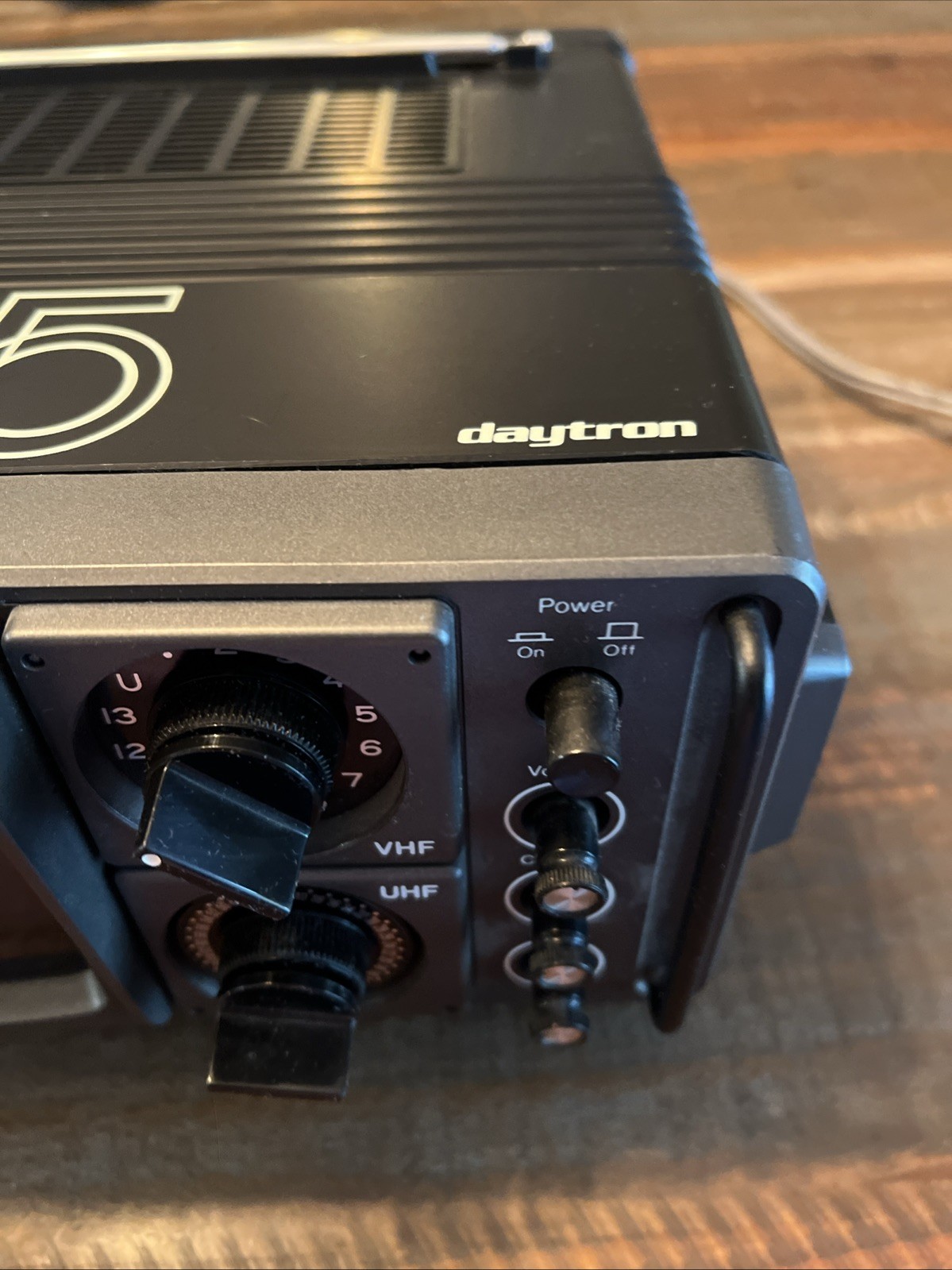 RARE Daytron DT-505 Vintage Portable TV VHF UHF 1979