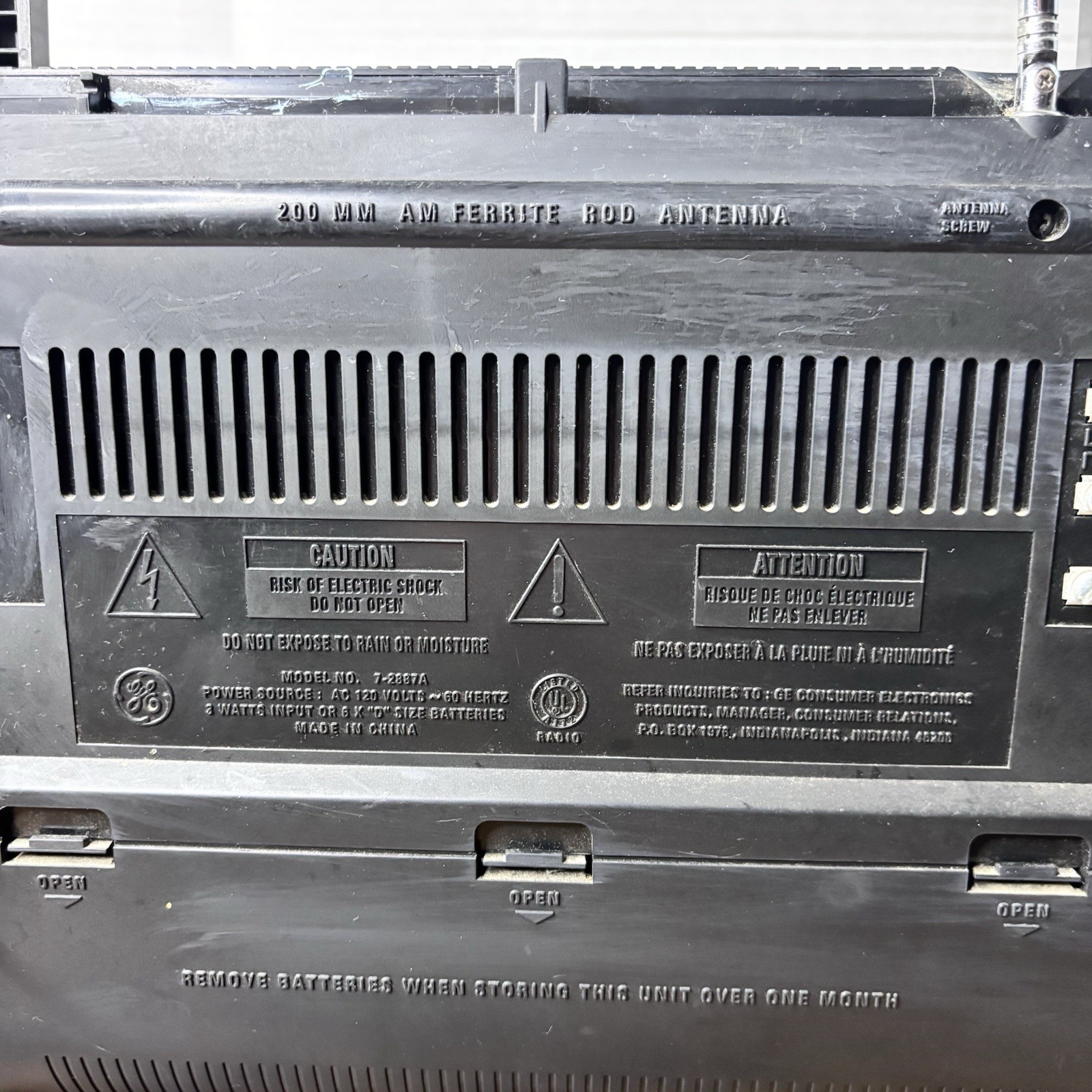 Vintage GE Superadio Long Range AM/FM Hi Performance Super Radio 7-2887A TESTED