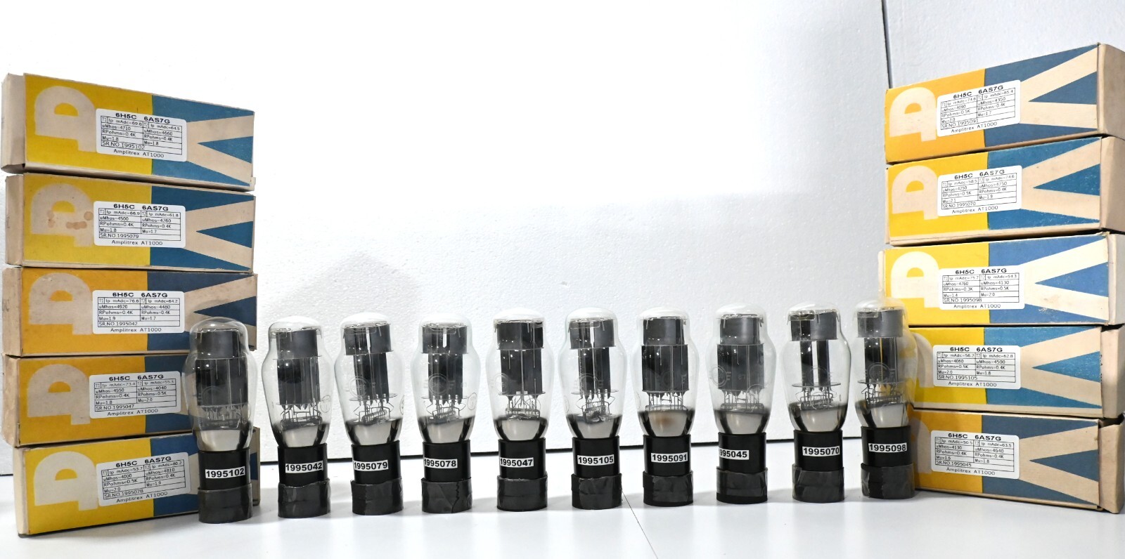 6N5S / 6N13S / 6AS7G / 6H5C SVETLANA 1950s! NEW NOS TUBE/ VALVE AMPLITREX TESTED
