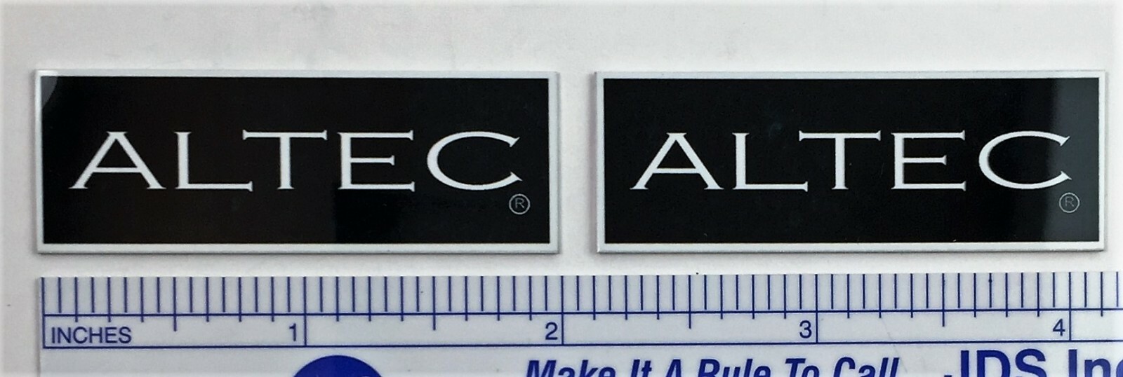 Altec Speaker Grill Badge Logo Emblem 846 886 PAIR Custom Made Aluminum
