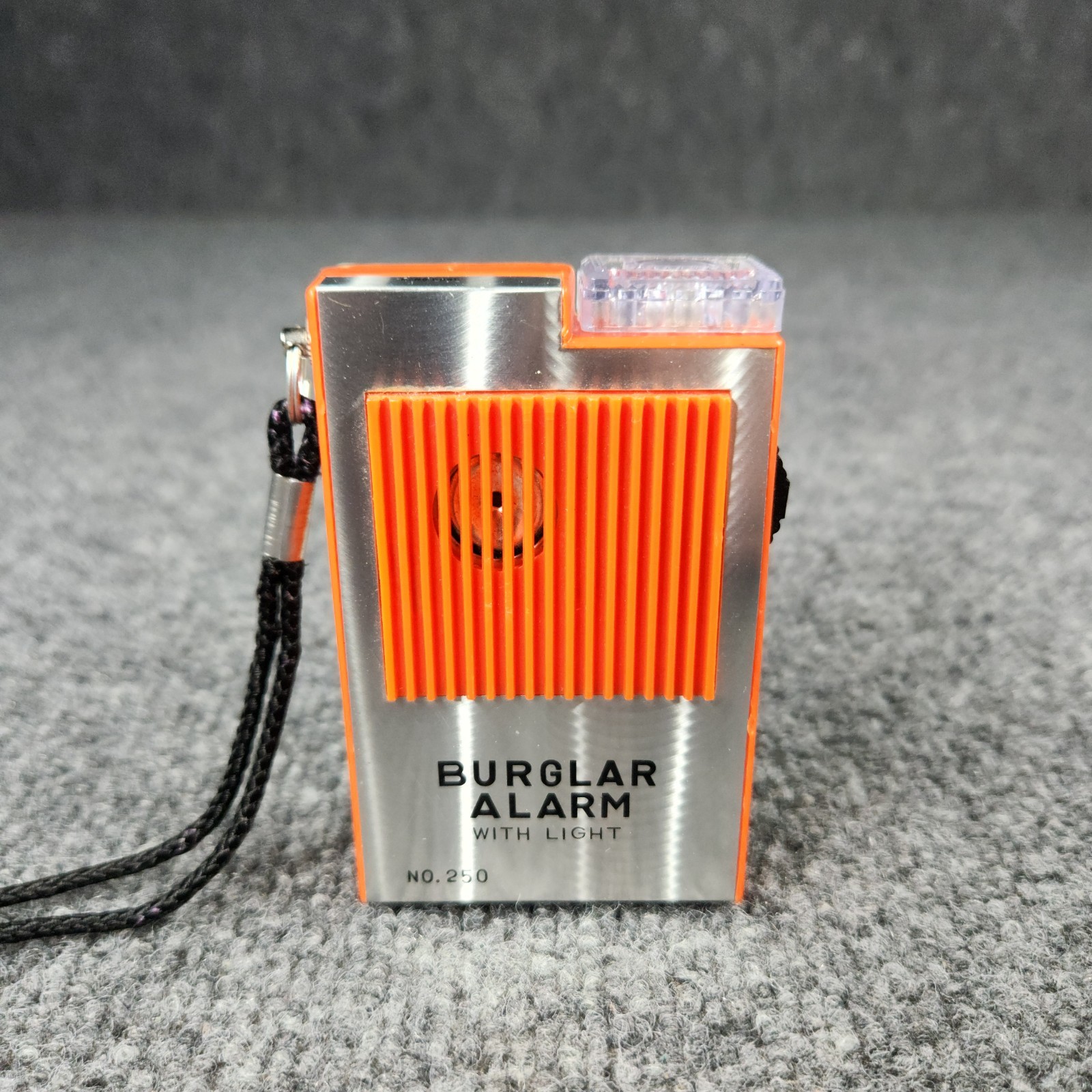 Vintage S.O.S. Buzzer Burglar Alarm No. 250 Travel Pull Pin Light Box Manual CIB