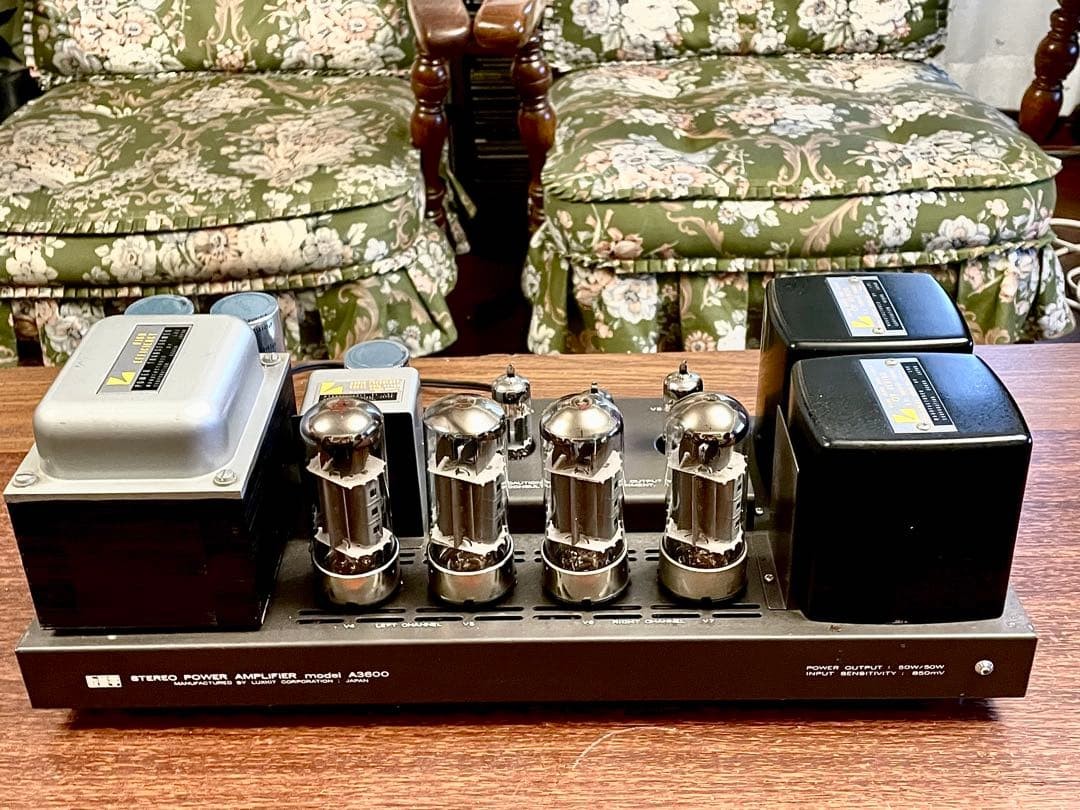 LUXMAN A3600 Tube Power Amplifier Tested Working w/ 2 Spare Tubes 100V