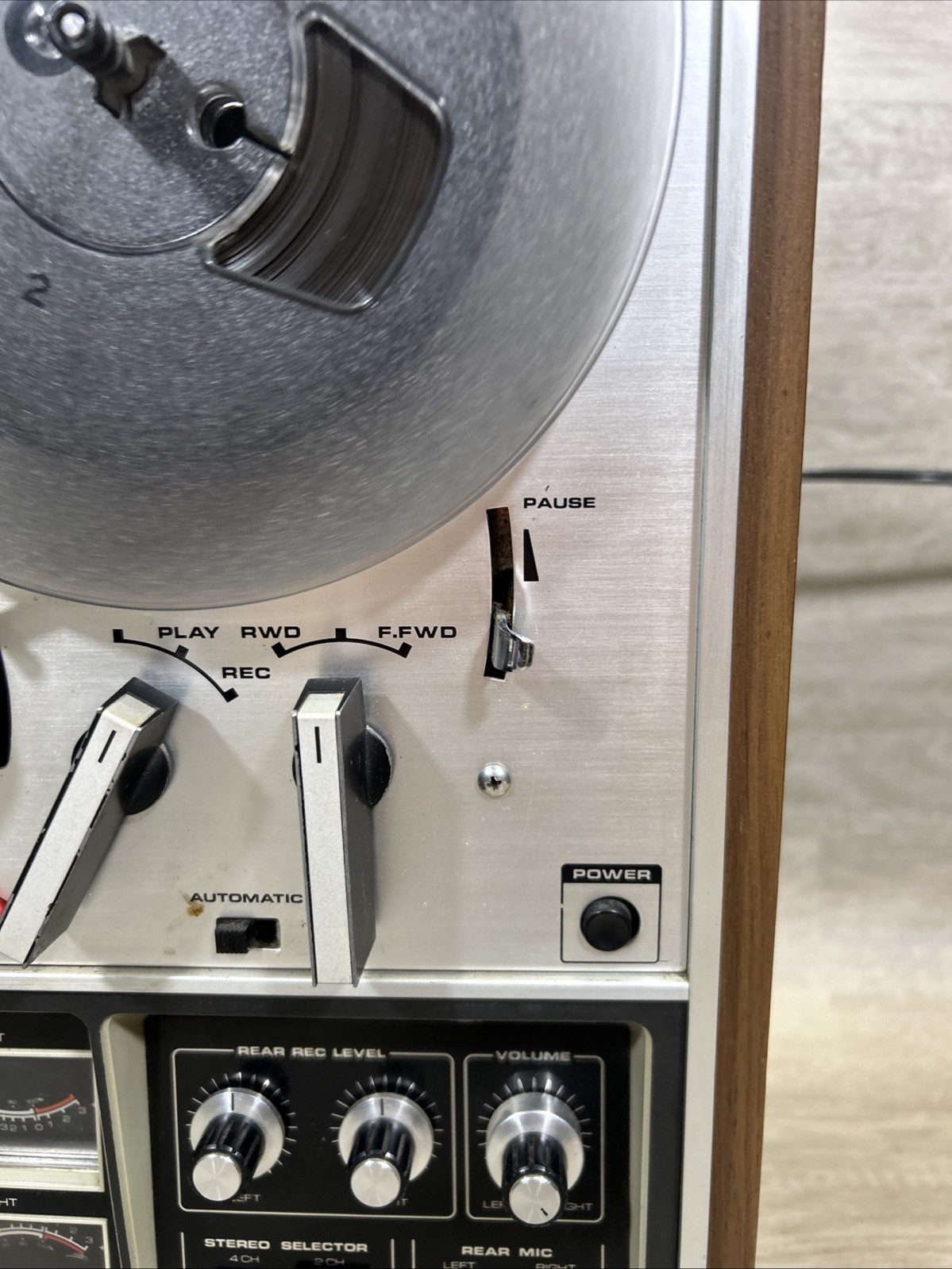 Akai 1730ss Reel To Reel Power Tested READ PLAYS NEEDS SERVICE OR FOR PARTS
