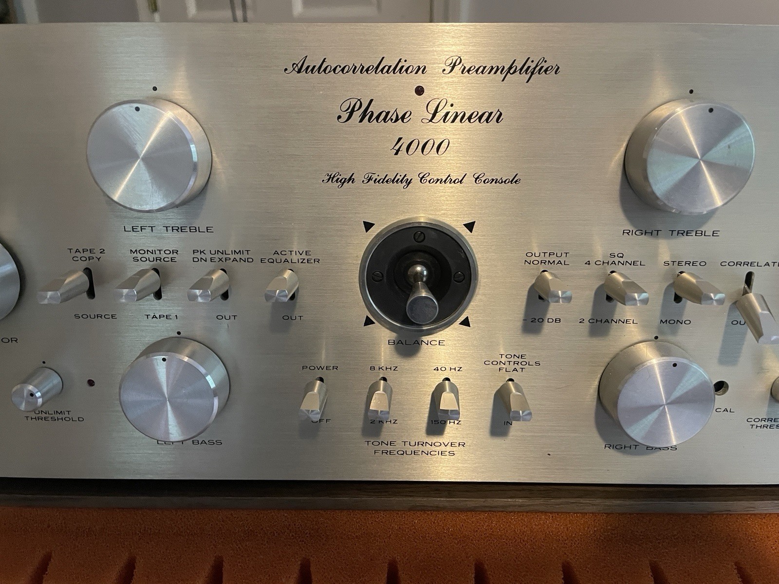 Phase Linear 4000 Autocorrelation Preamplifier Hi-Fi Control Console Model 4000
