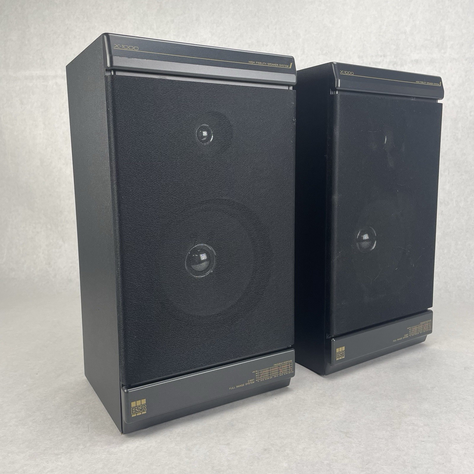BSR X-1000 High Fidelity Full Range Speakers