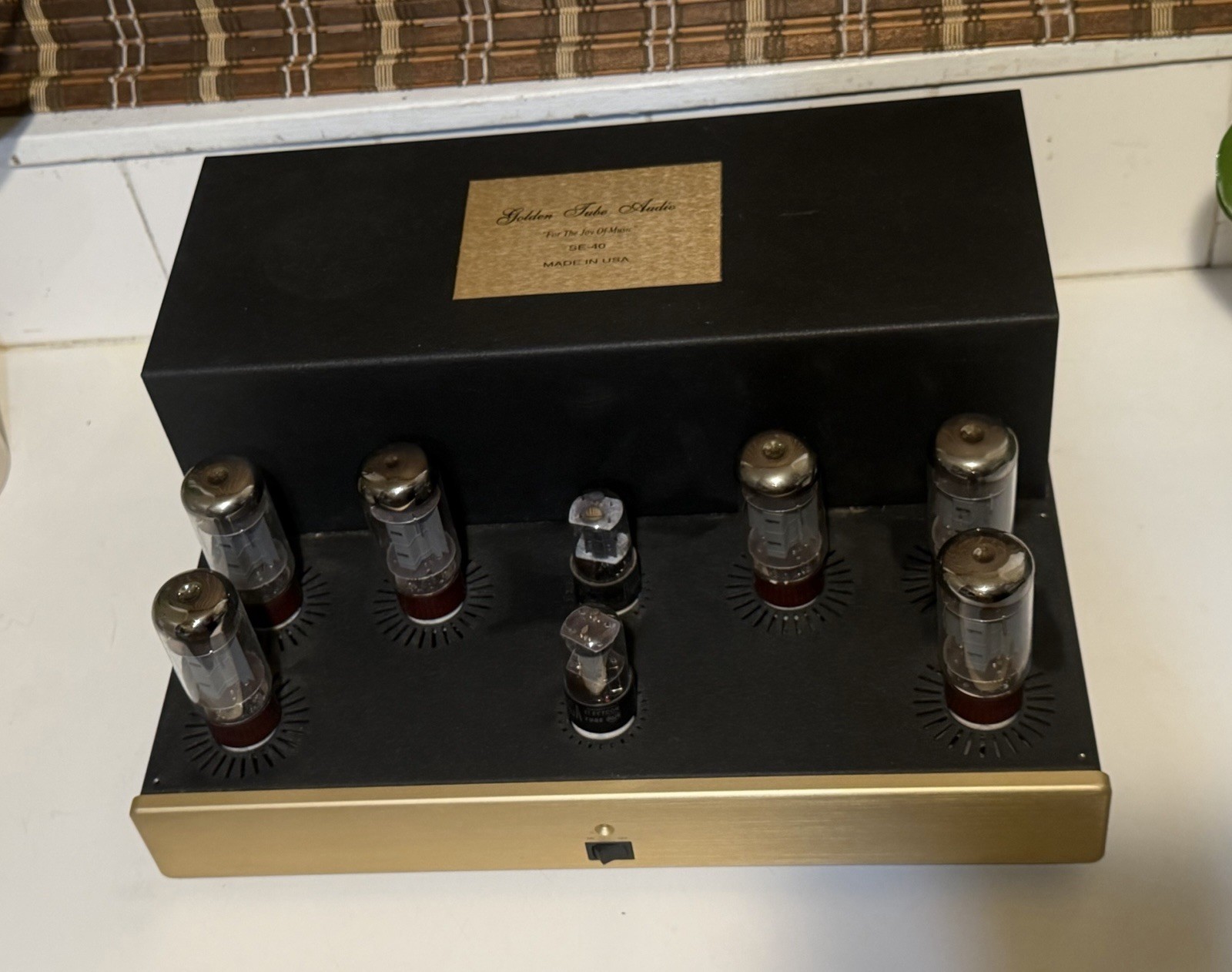 Golden Tube Audio SE-40 Power Amplifier W/ Sonic Craft Upgrade!
