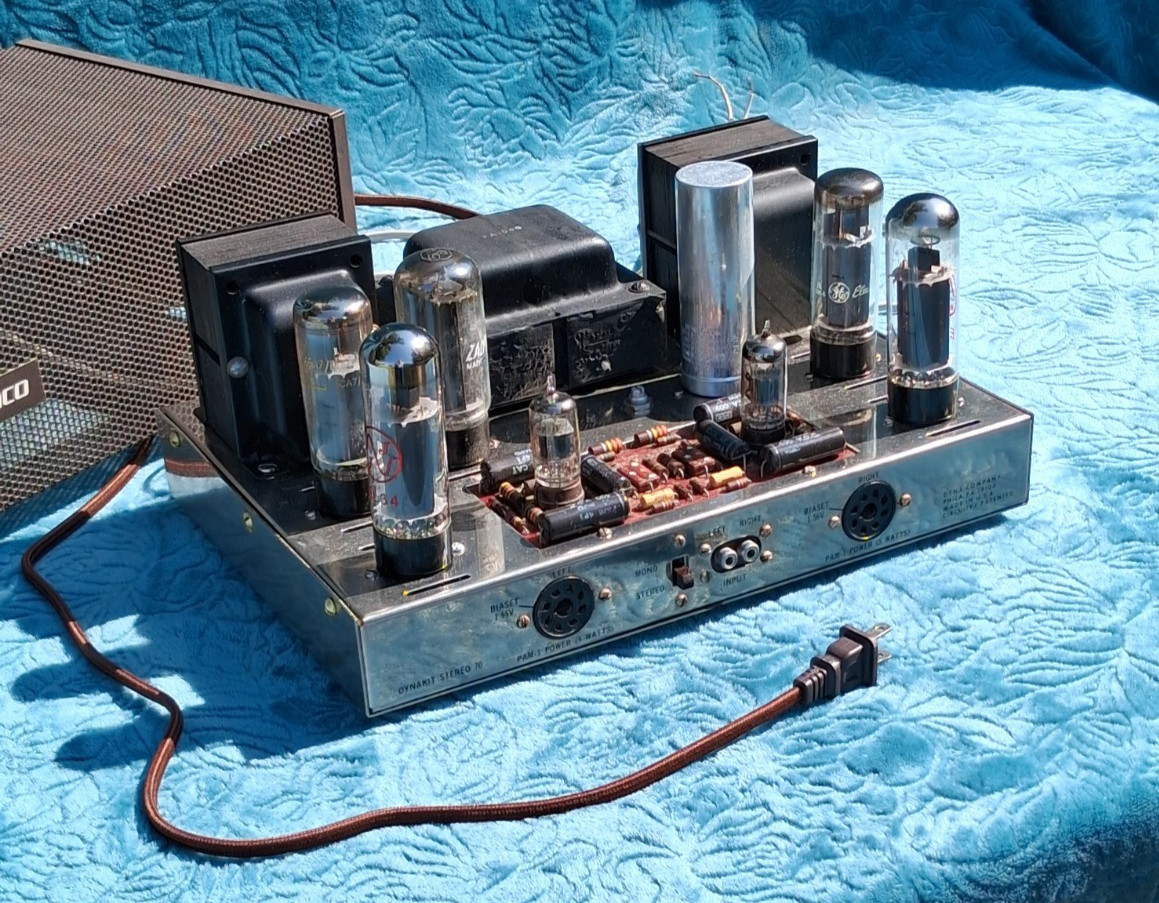 DYNACO DYNAKIT ST 70 Tube Amp, 1959, Stereo 70 Amplifier, Looks & Sounds Great!