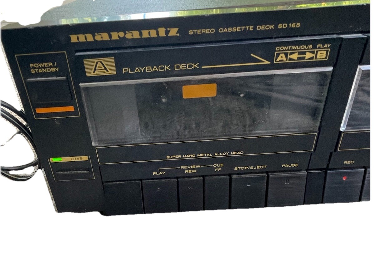 Marantz SD255 Dual Cassette Deck Dolby NR Tested Working Vintage Black Japan
