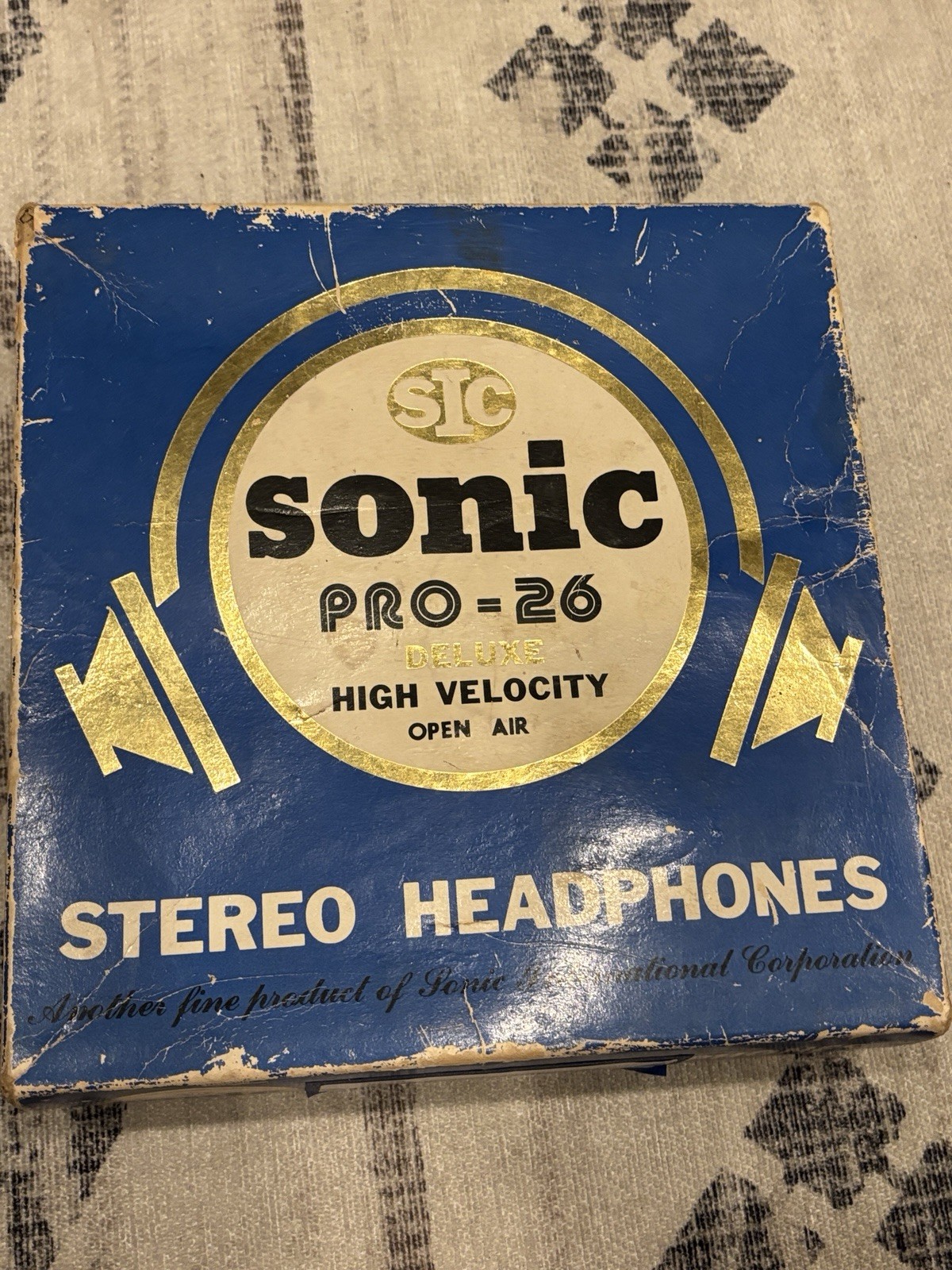 Sonic Pro 26 Professional Series Stereo Headphones Deluxe. Tested. Vintage 1970s