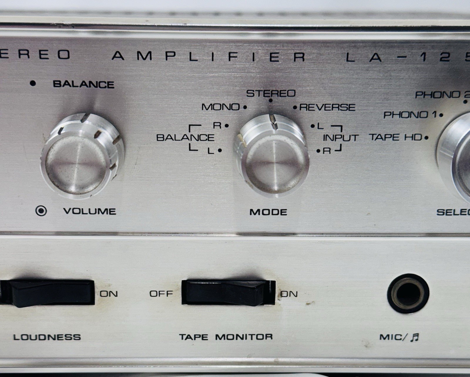 Lafayette Model LA-125T Transistor Stereo Amplifier tested working