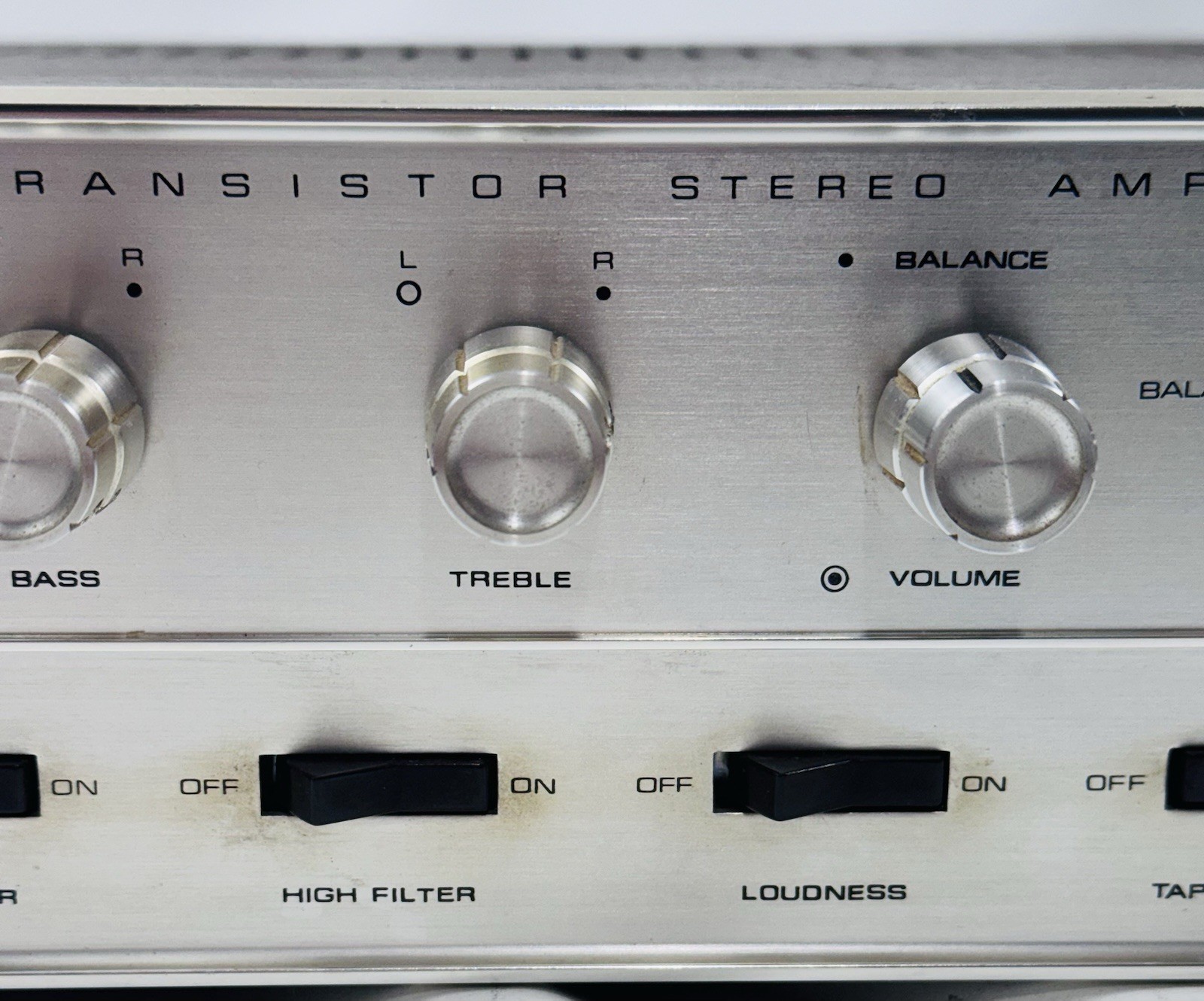 Lafayette Model LA-125T Transistor Stereo Amplifier tested working