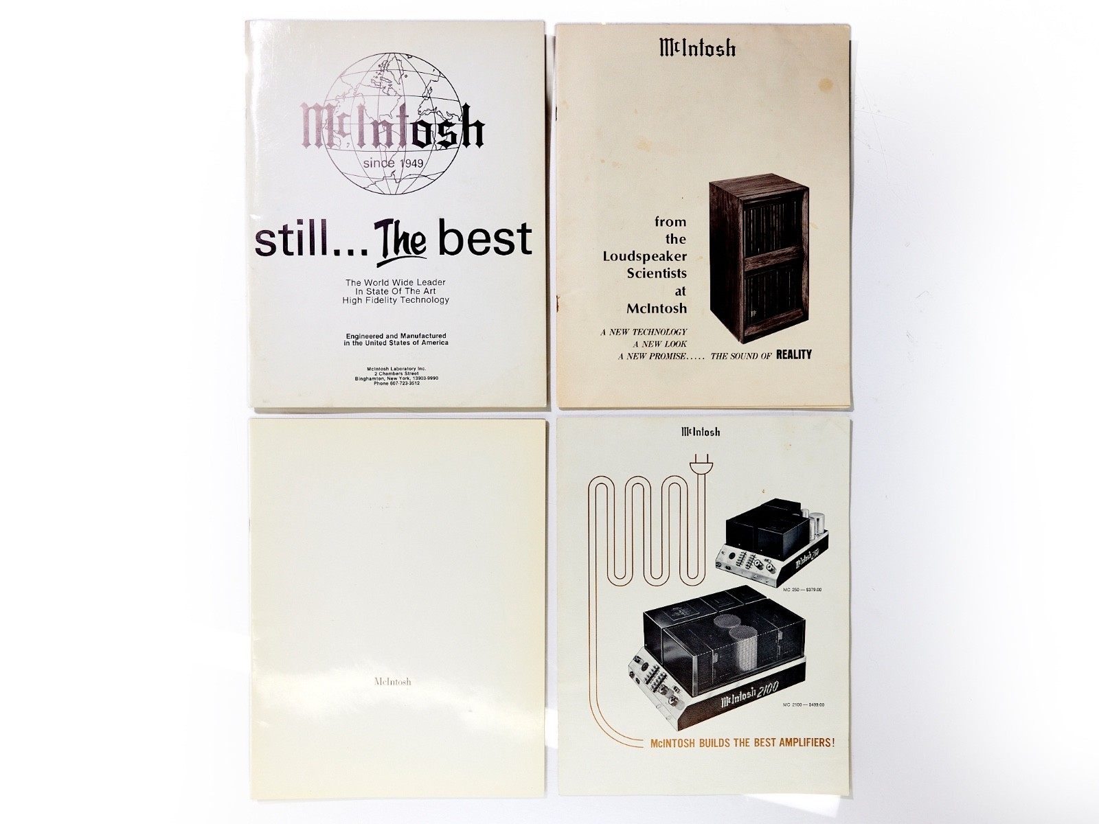McINTOSH DEALER LITERATURE ADVERTISING MATERIALS BUNDLE Original Vintage Hi-Fi