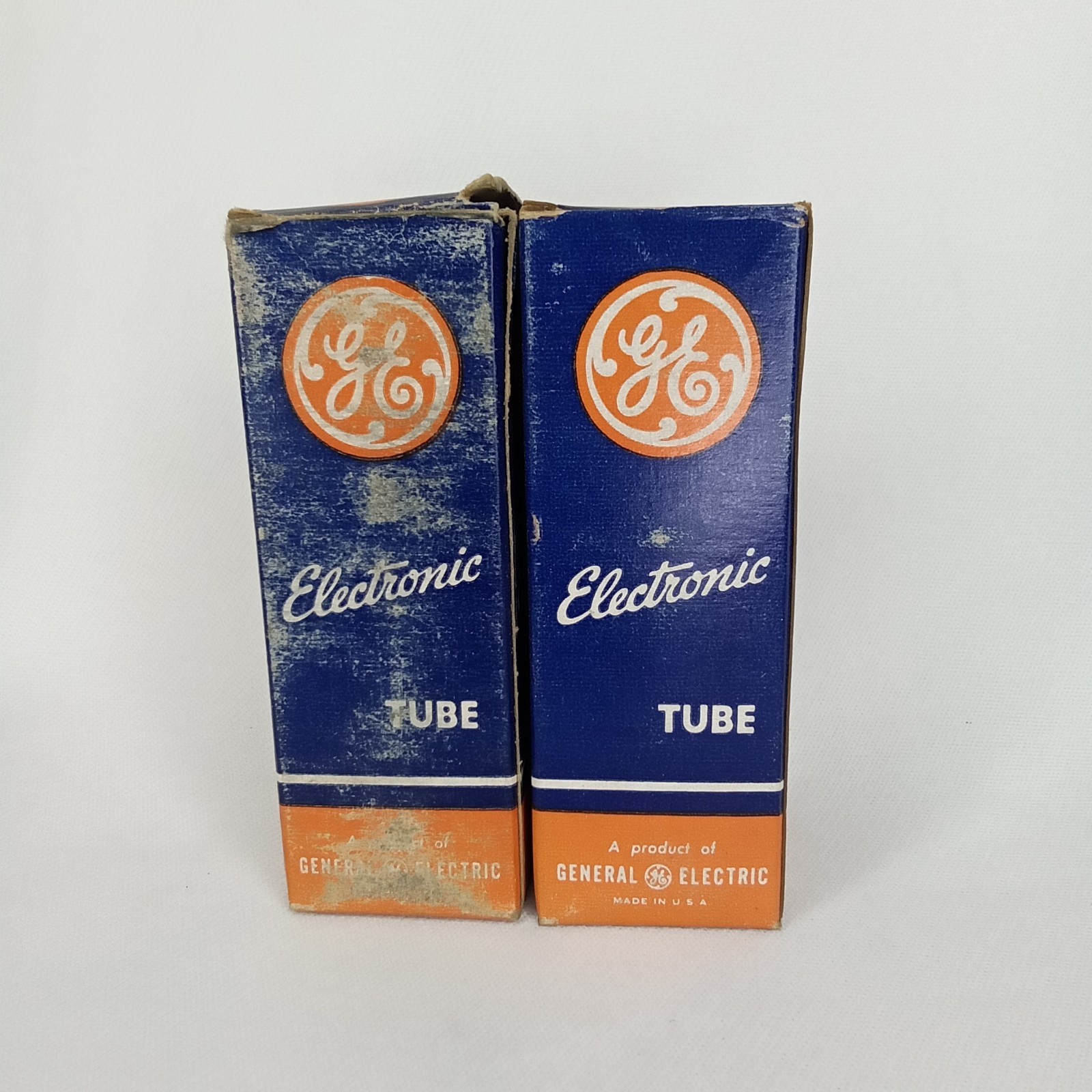 Vintage 1950s GE Electron Tube With Original Box Model 5V6GT Set Of 2