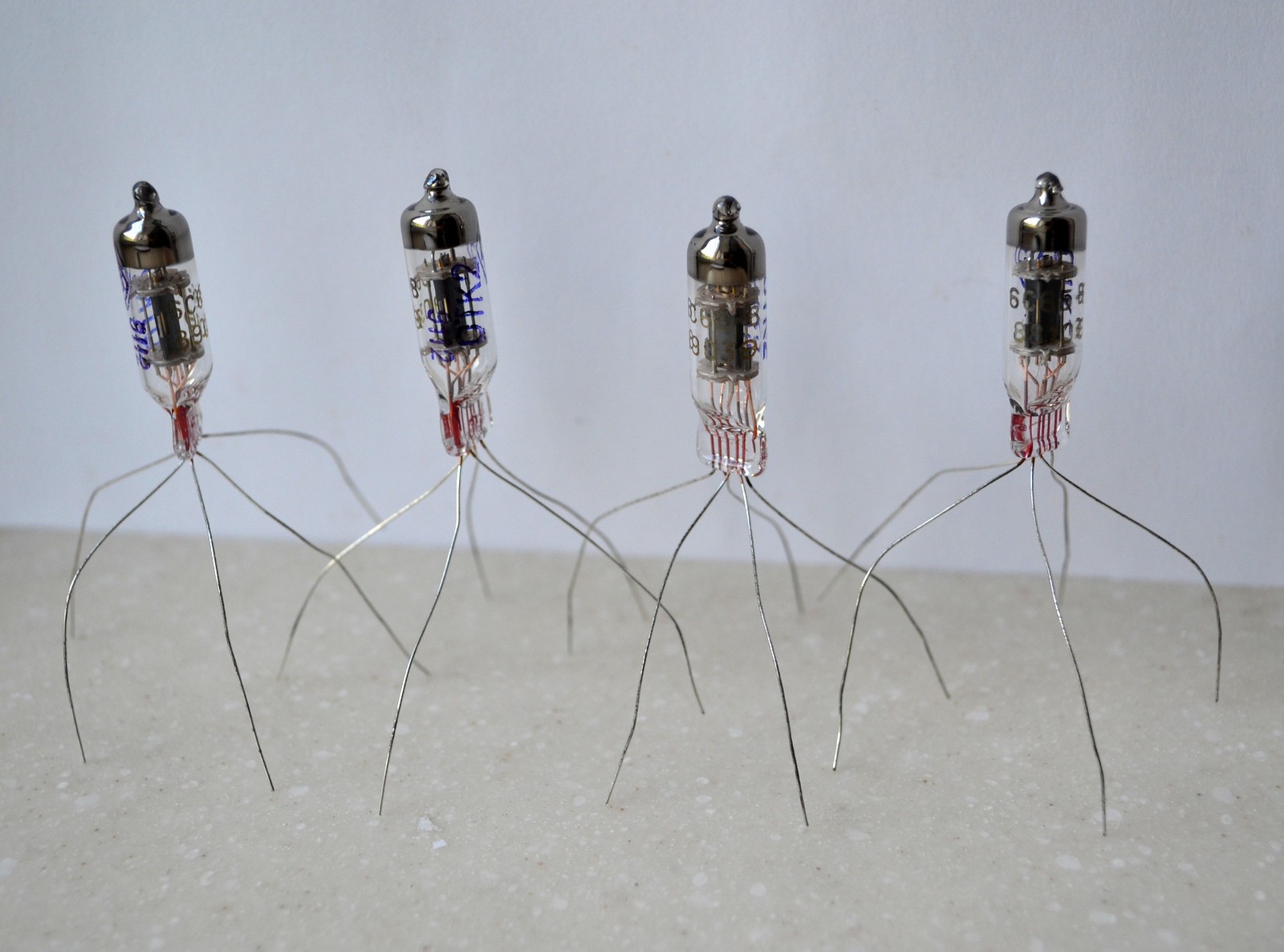 4pcs 6S6B-V Audiophile Triode Miniature Tube Soviet MATCHED DATE 03/1989 NEW