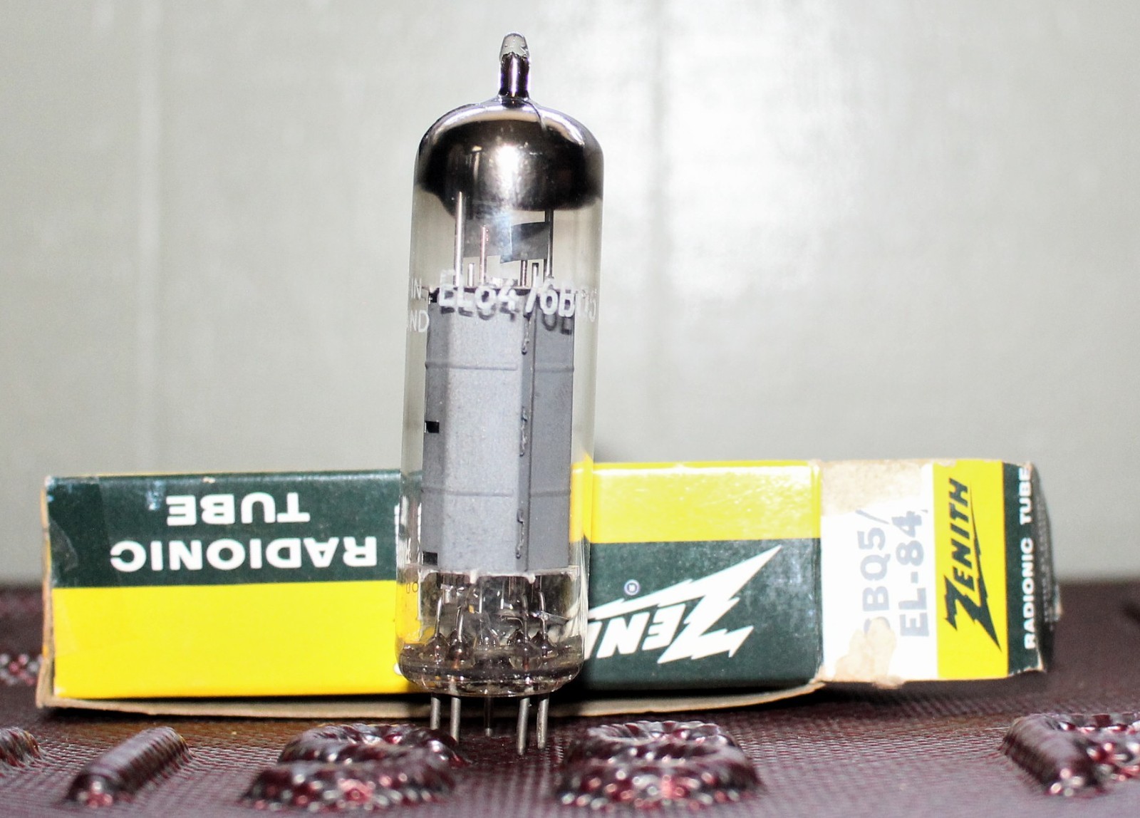 AMPEREX EL84 SITTARD HOLLAND GRAY PLT D GETR TEST NOS VINTAGE 1958 FOR ZENITH