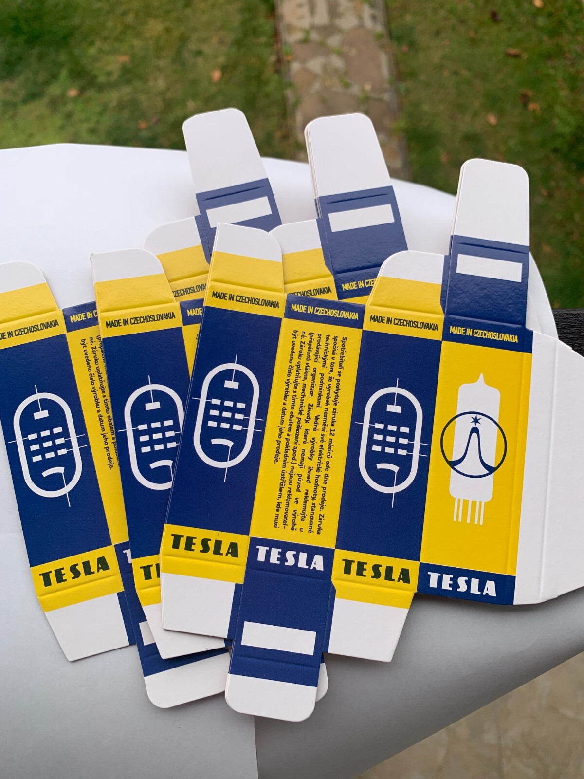 10 x TESLA TUBE-BOX CARTON BOX for Radio Tubes 12AU7-12ax7/ecc803S,E83CC,E88CC