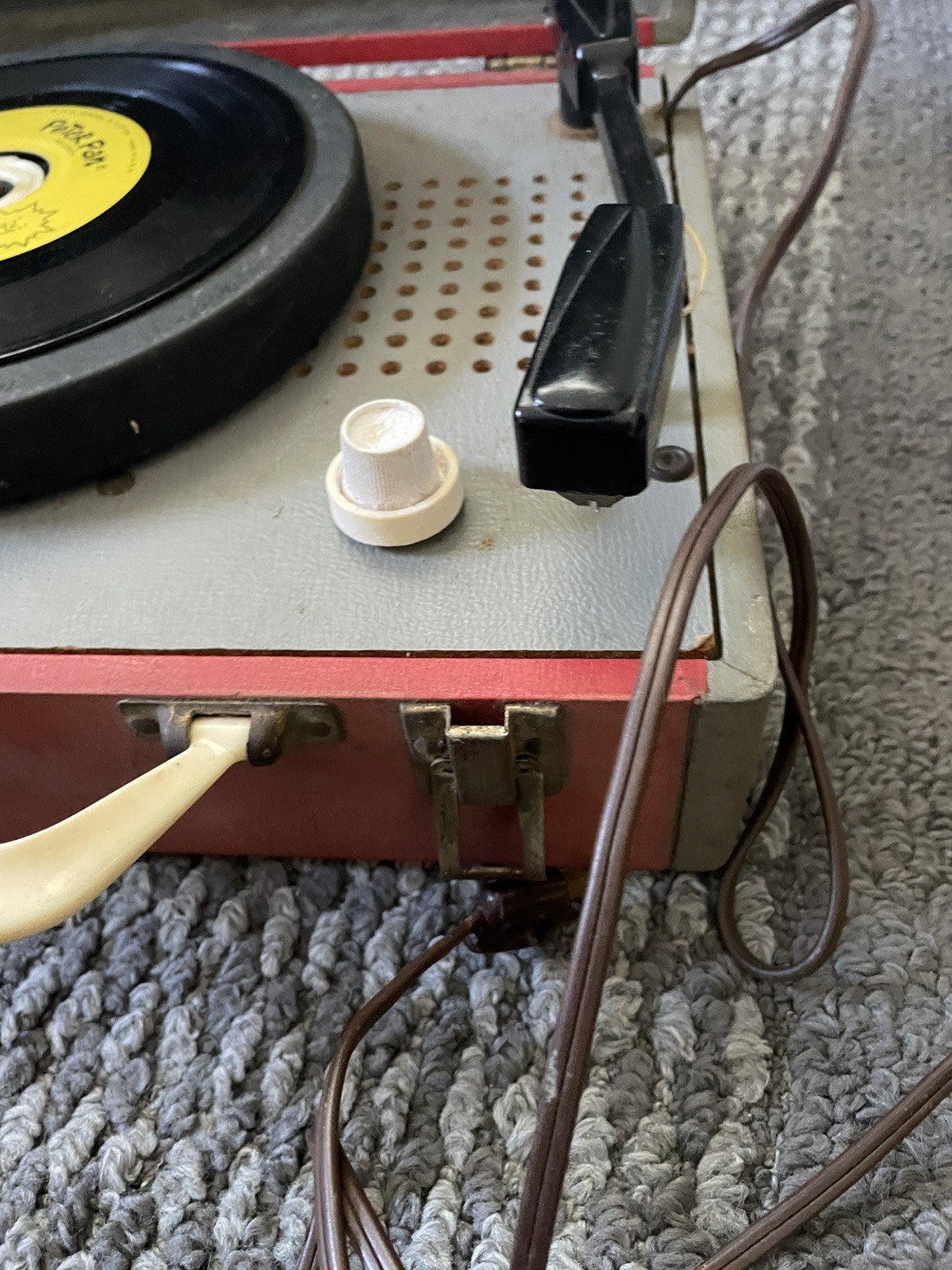 Wards airline Vintage Record Player 4 speed- tested watch video