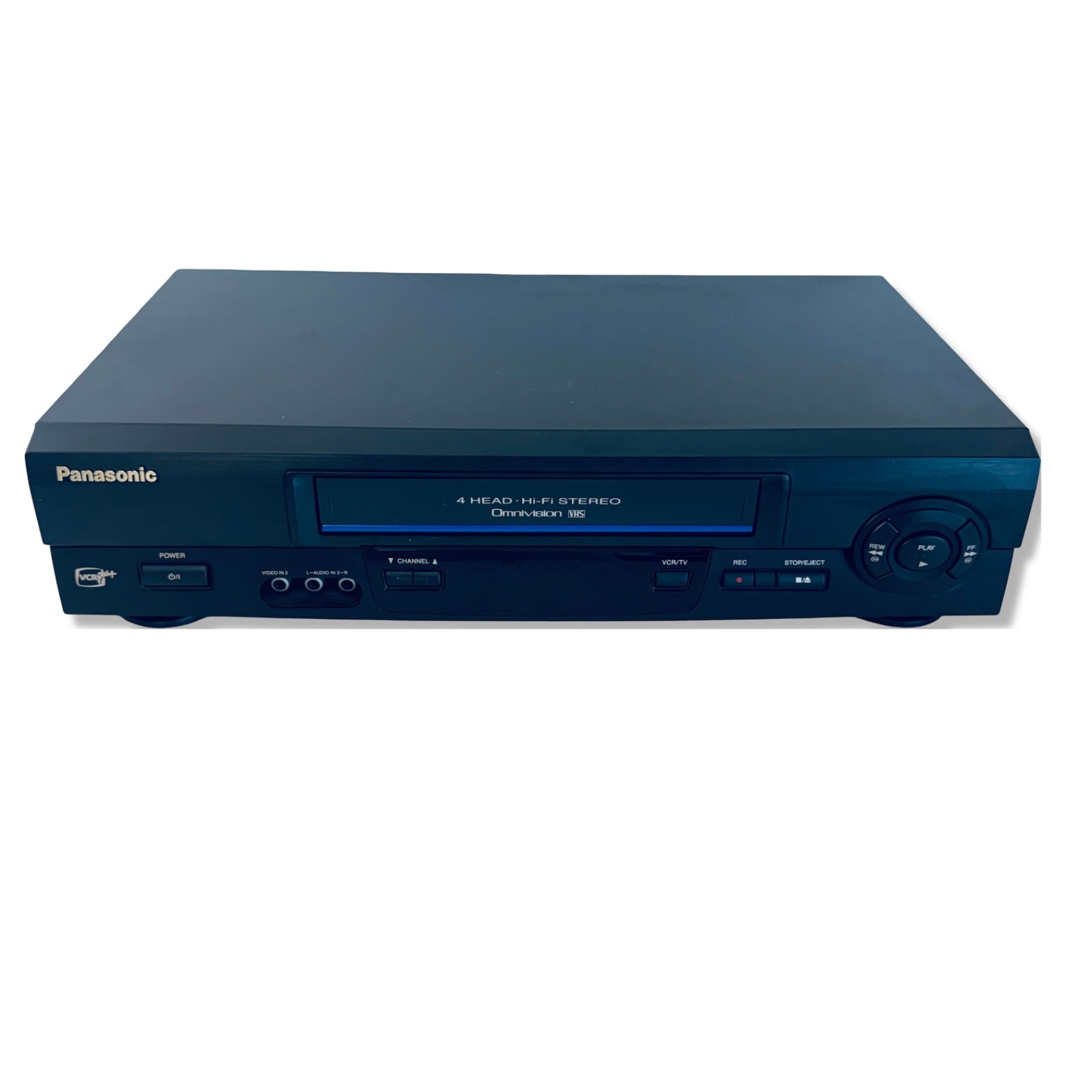 PANASONIC VCR VHS Player w/Remote Control & AV Cord PV-V4611 *Tested/Working*