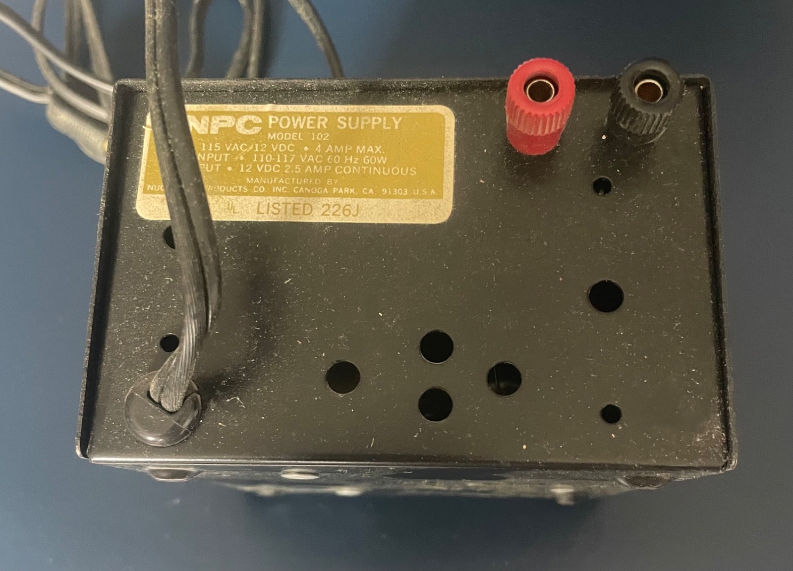 ** Vintage – NPC – Electronic Regulated POWER SUPPLY – Solid State – Model 102 *