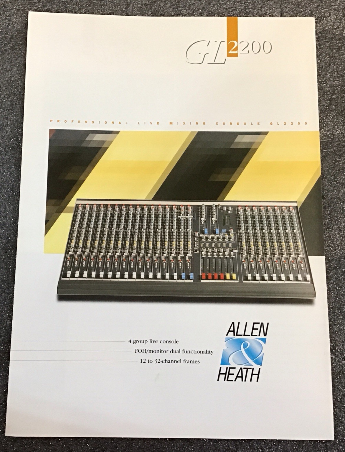 Allen & Heath GL2200 Mixing Console Product Brochure