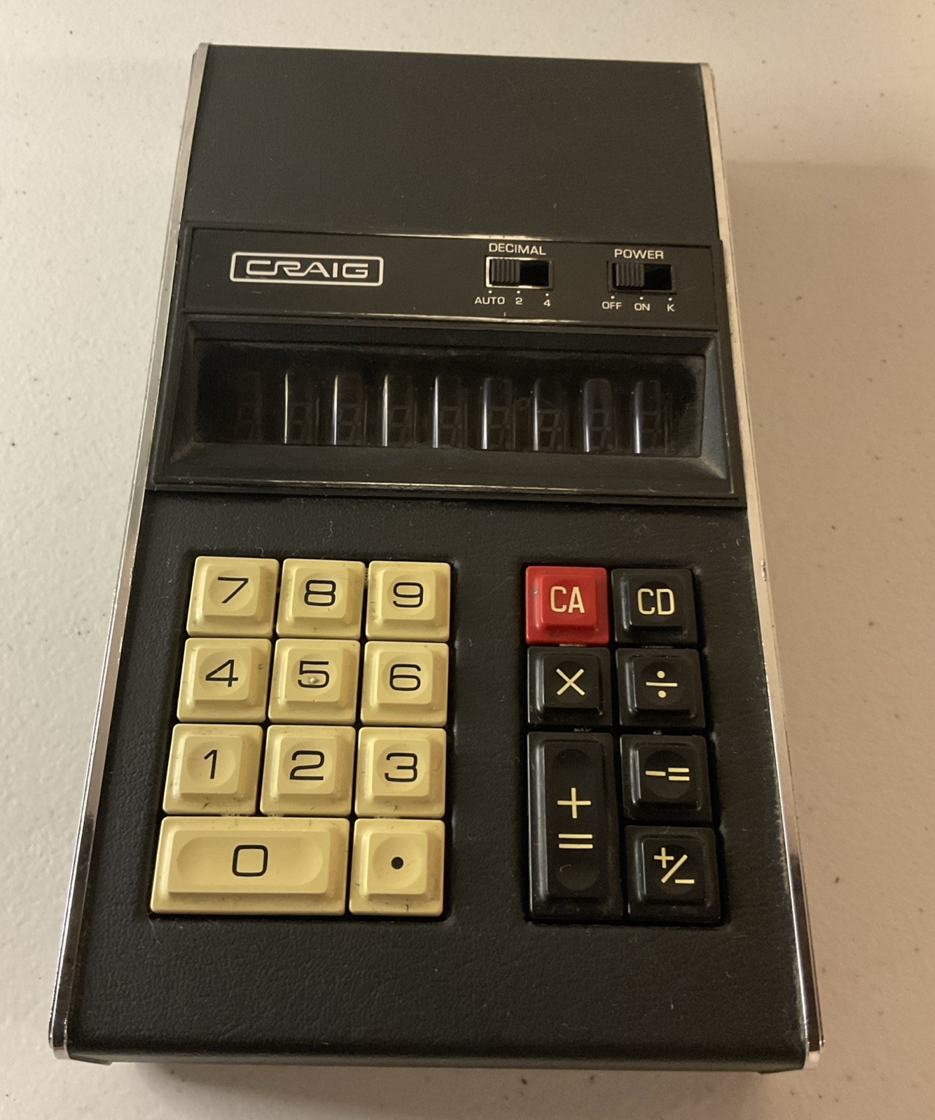 CRAIG Model 4503 Calculator UNTESTED/NO BATTERIES/AS IS