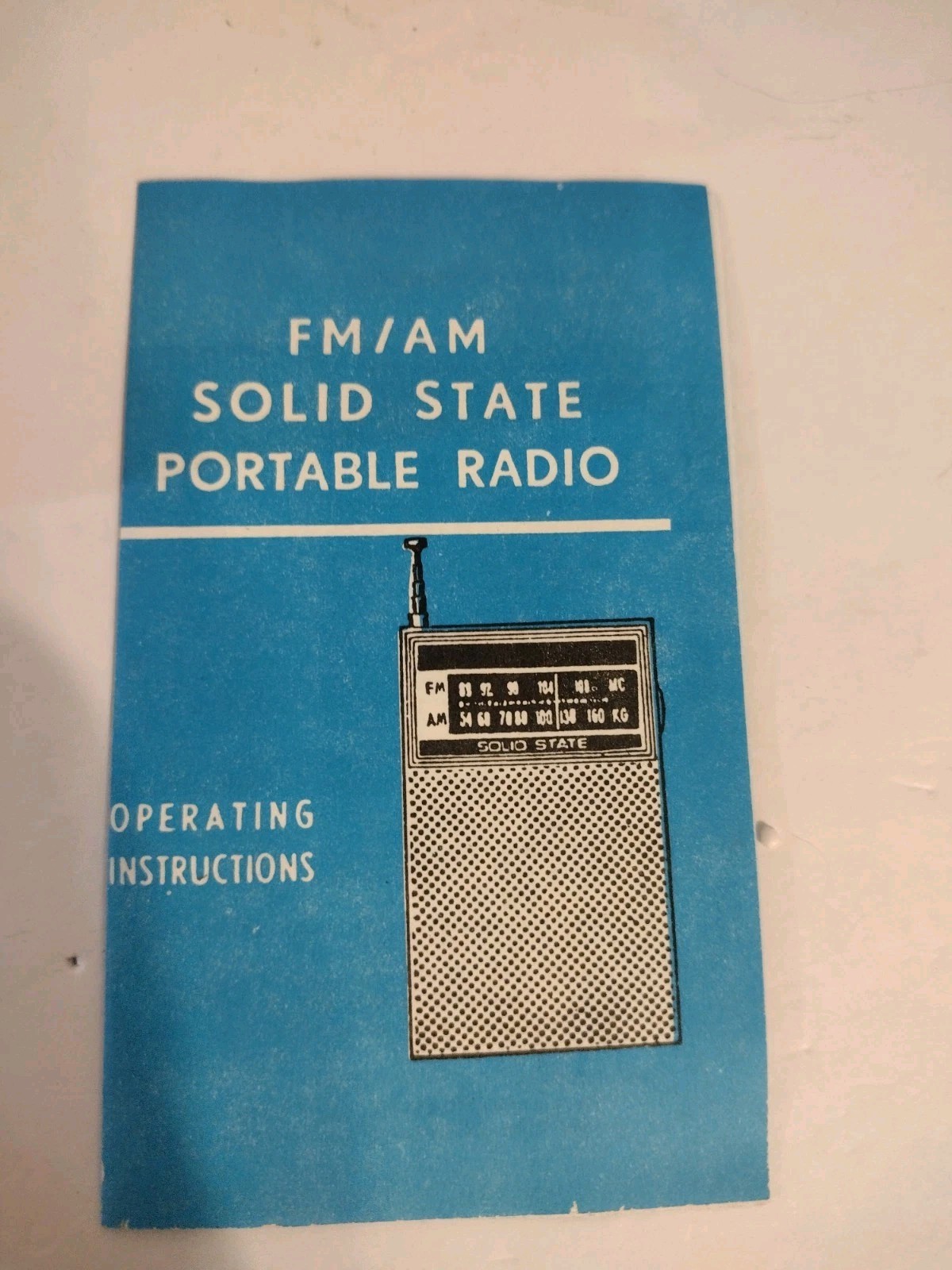 Vintage Electro Band Solid State Model 825 AM/FM pocket Radio FM Works (Read)