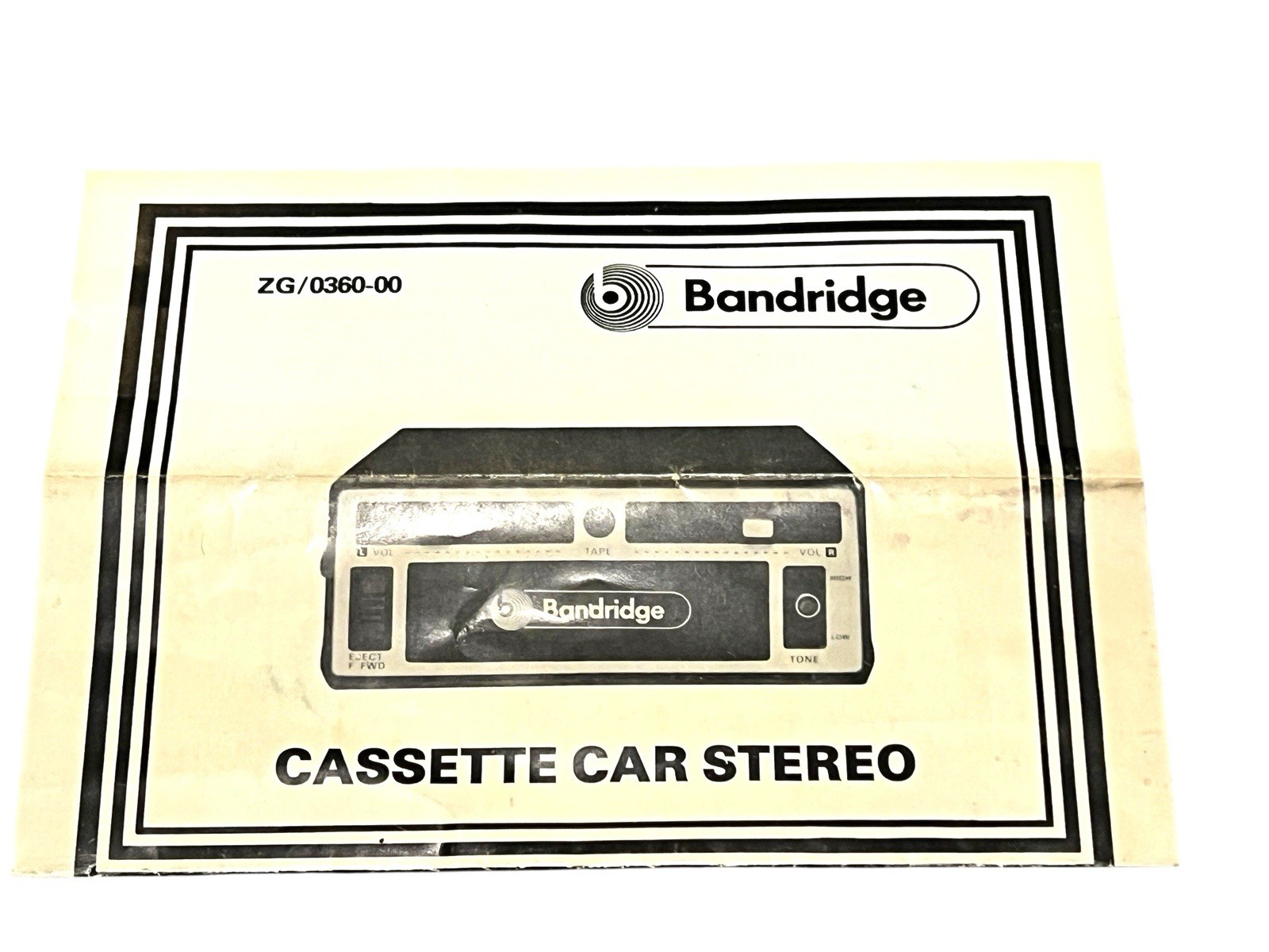 Vintage Mustang 4002/A Under Dash Car Stereo Cassette Player NOS Complete Box