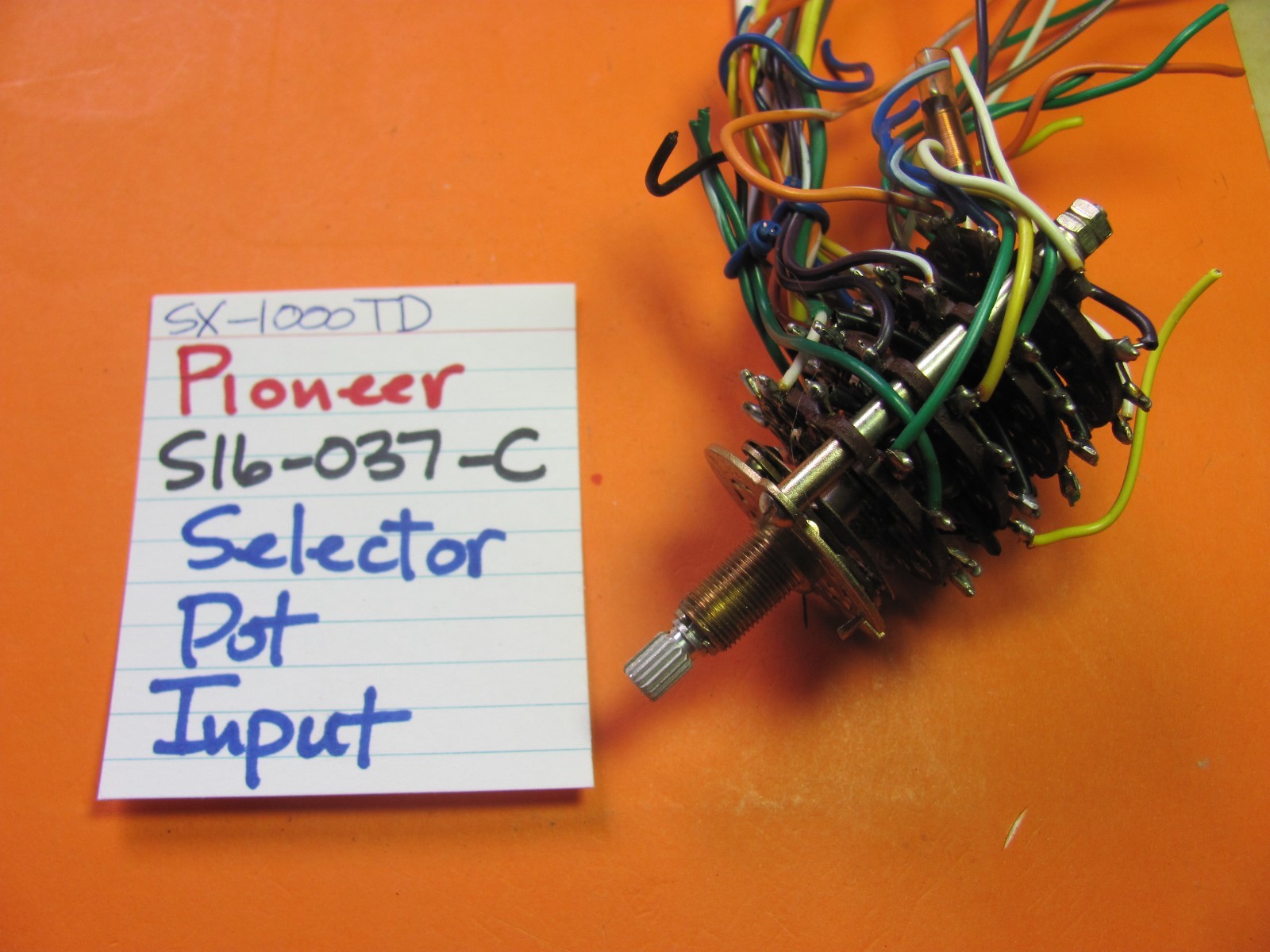 PIONEER S16-037-C SELECTOR INPUT POT SX-1000TD SX-1000TW