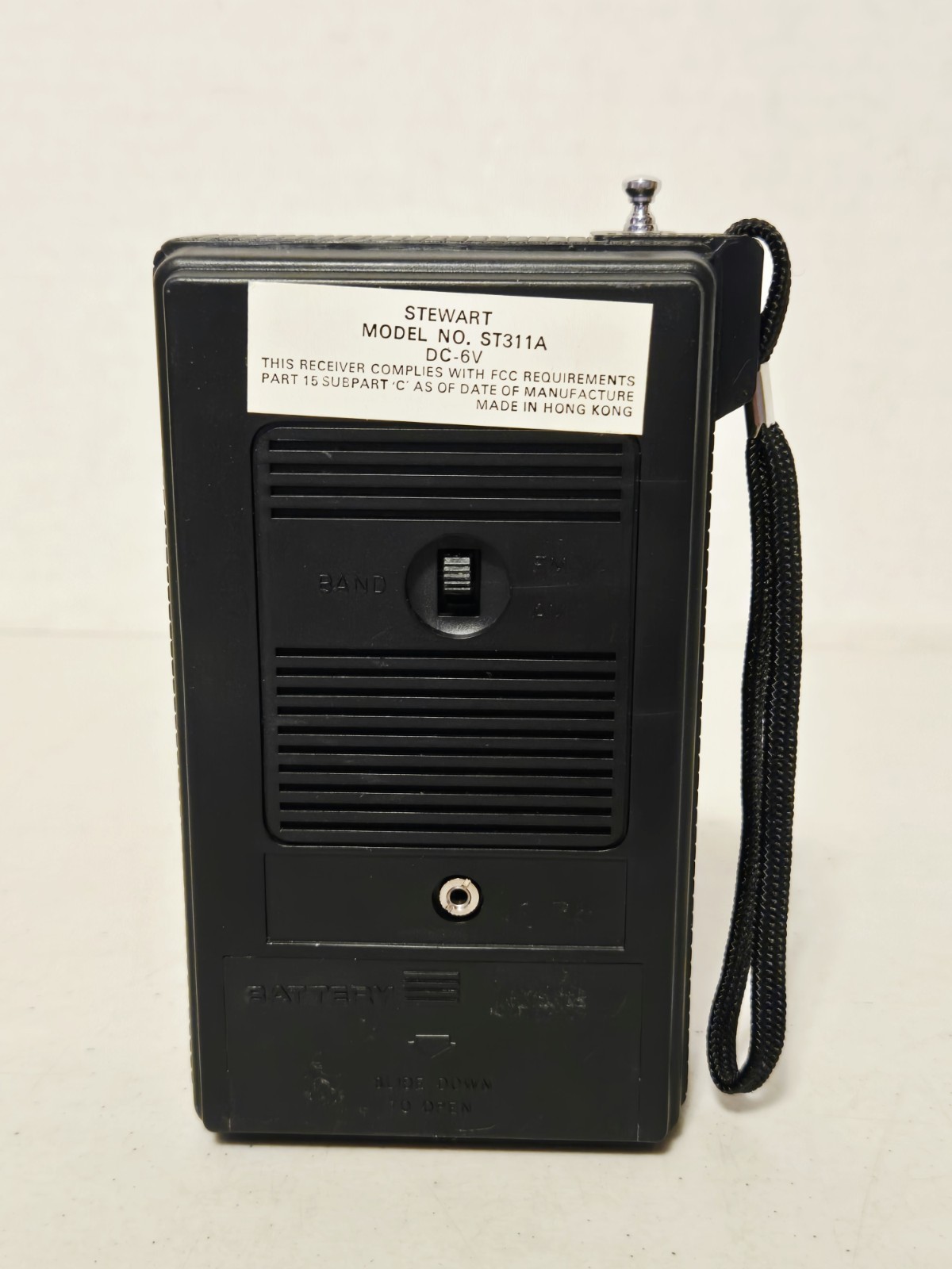 Stewart Transistor Radio Portable AM FM Vtg Solid State Handheld ST311A – WORKS