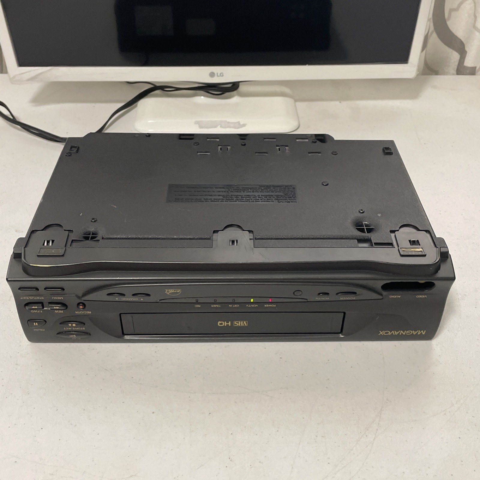 SEE⭐️VIDEO Philips Magnavox VCR VHS/HQ Tape Recorder VR201BMG21 Tested/Works