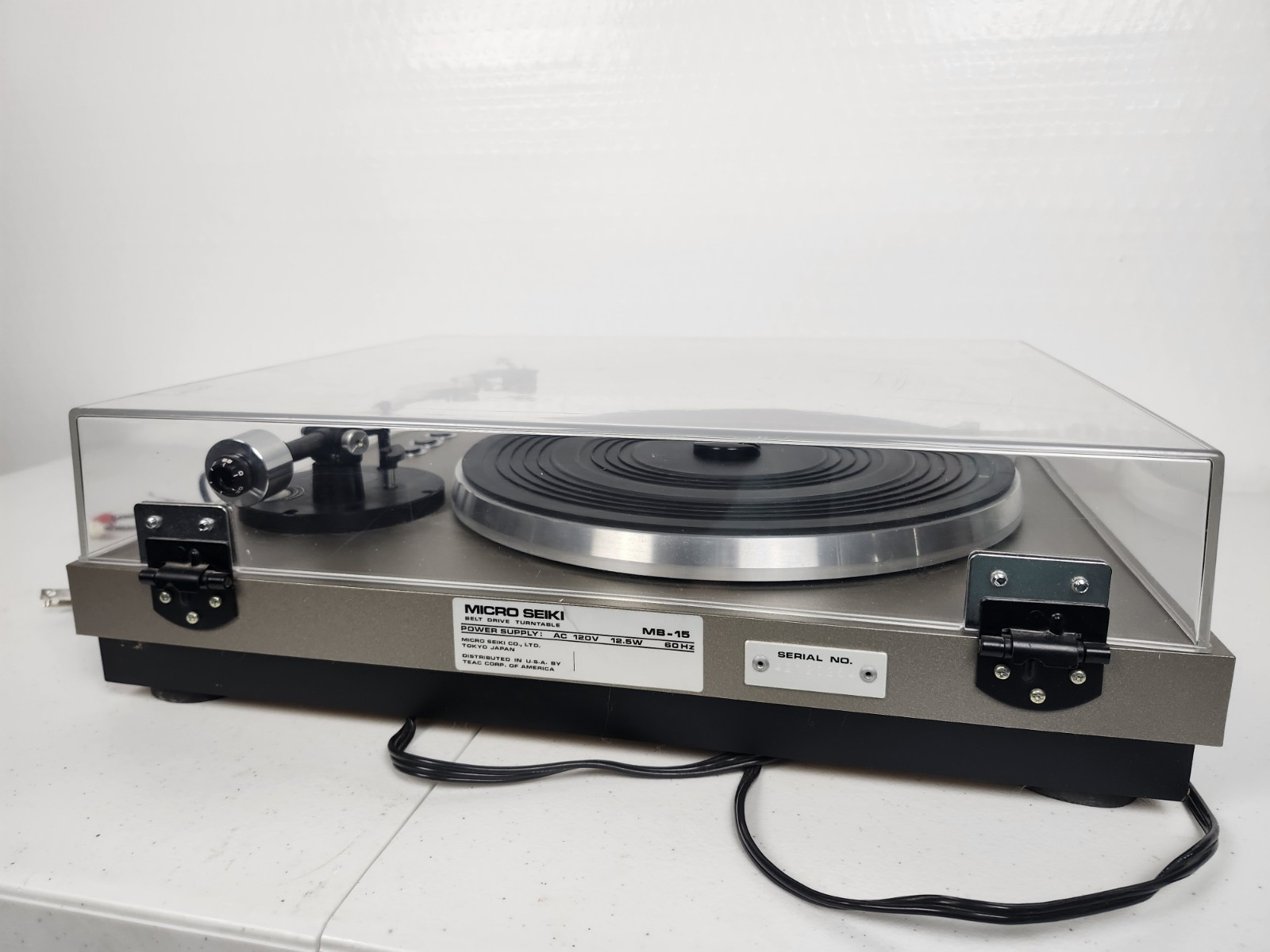 micro seiki turntable MB-15 VTG GOOD WORKING CONDITION