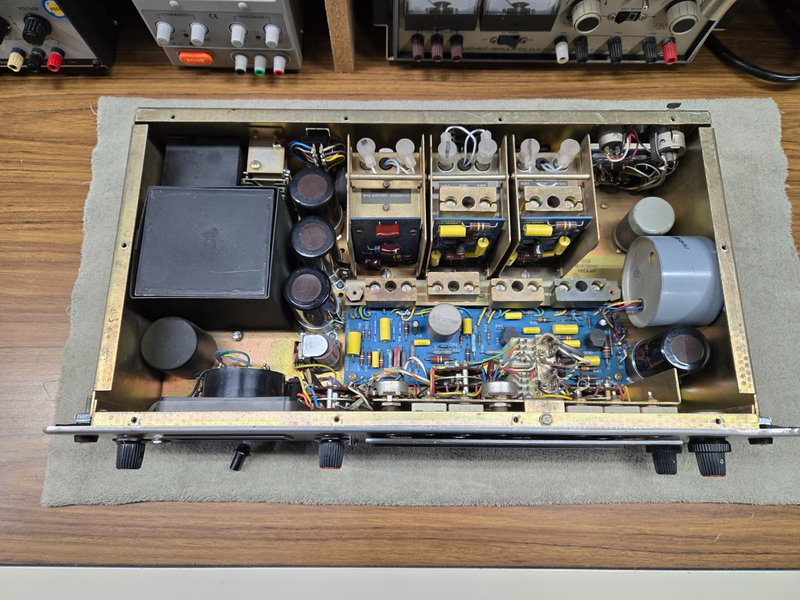 PAIR Ampex MR70 channel amplifiers | Fully Rebuilt by Purple Audio