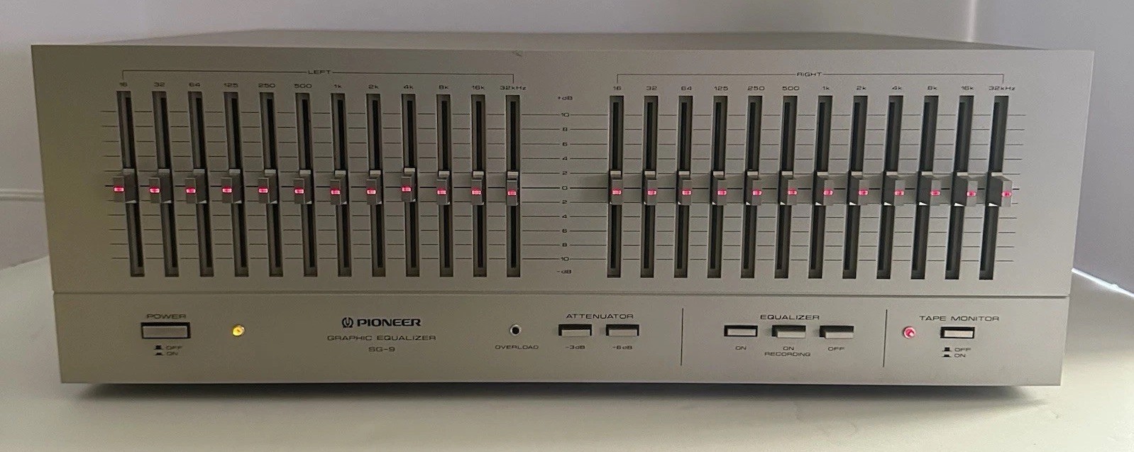 Pioneer SG-9 Stereo Graphic Equalizer 12-Band EQ Japan Audio TESTED