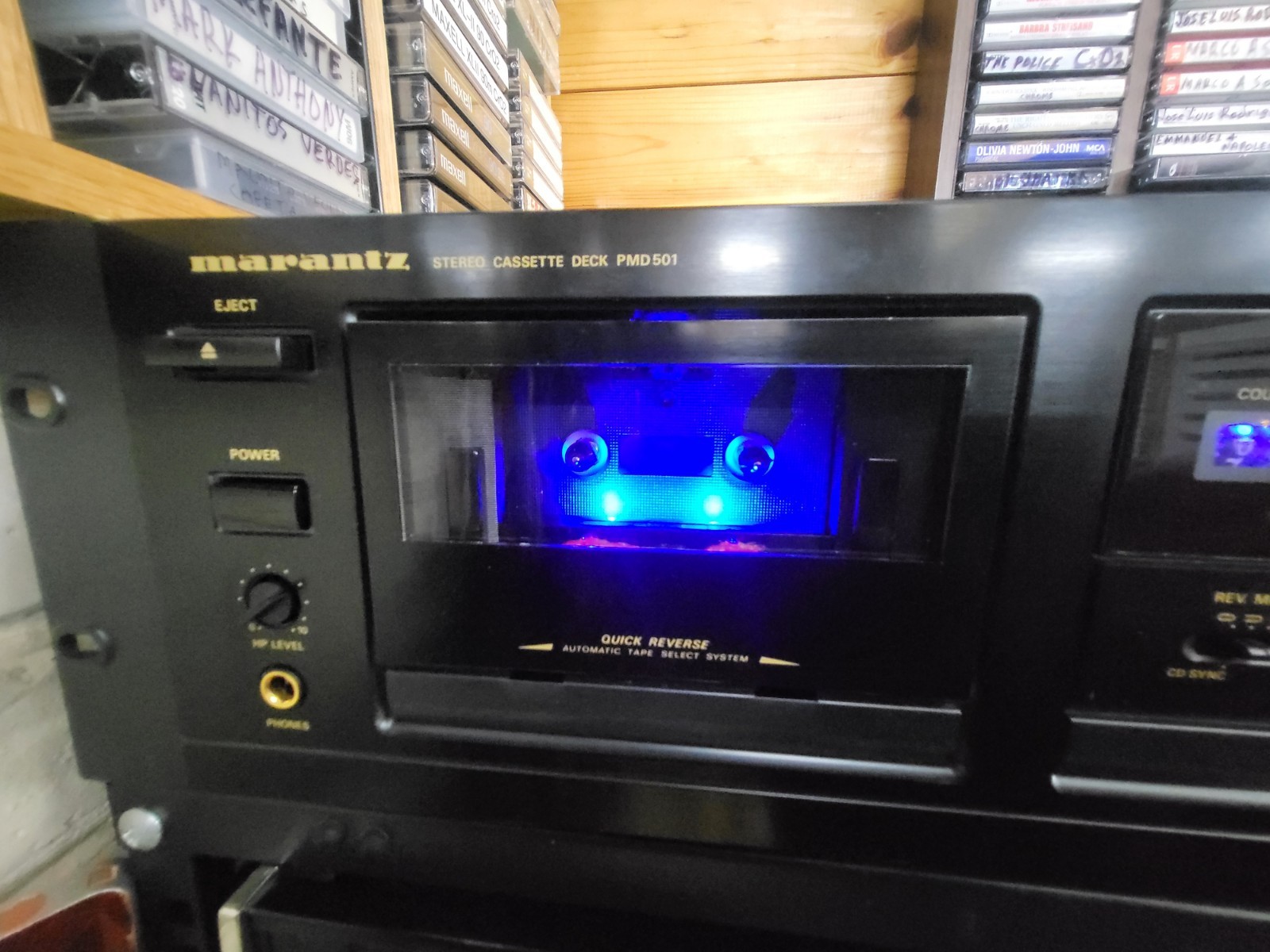 MARANTZ PMD 501 REVERSIBLE PROFESSIONAL 2HEADS DECK SERVICEDREPAIRED FREE SHIPP