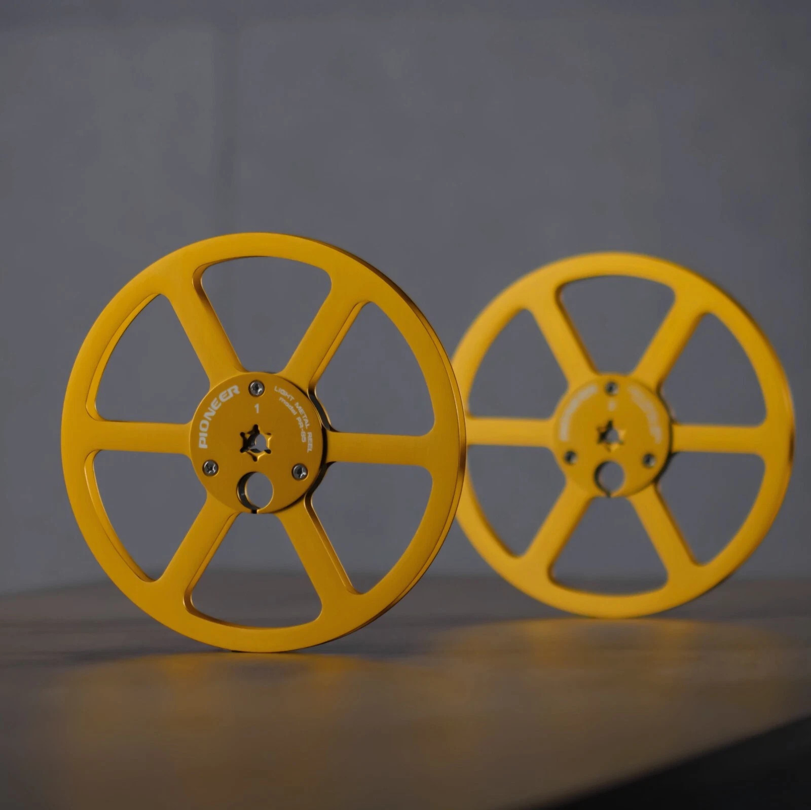 2X 7” Pioneer gold PR-85 Aluminum Reel to Reel RT-707 909 Empty Take Up Reel