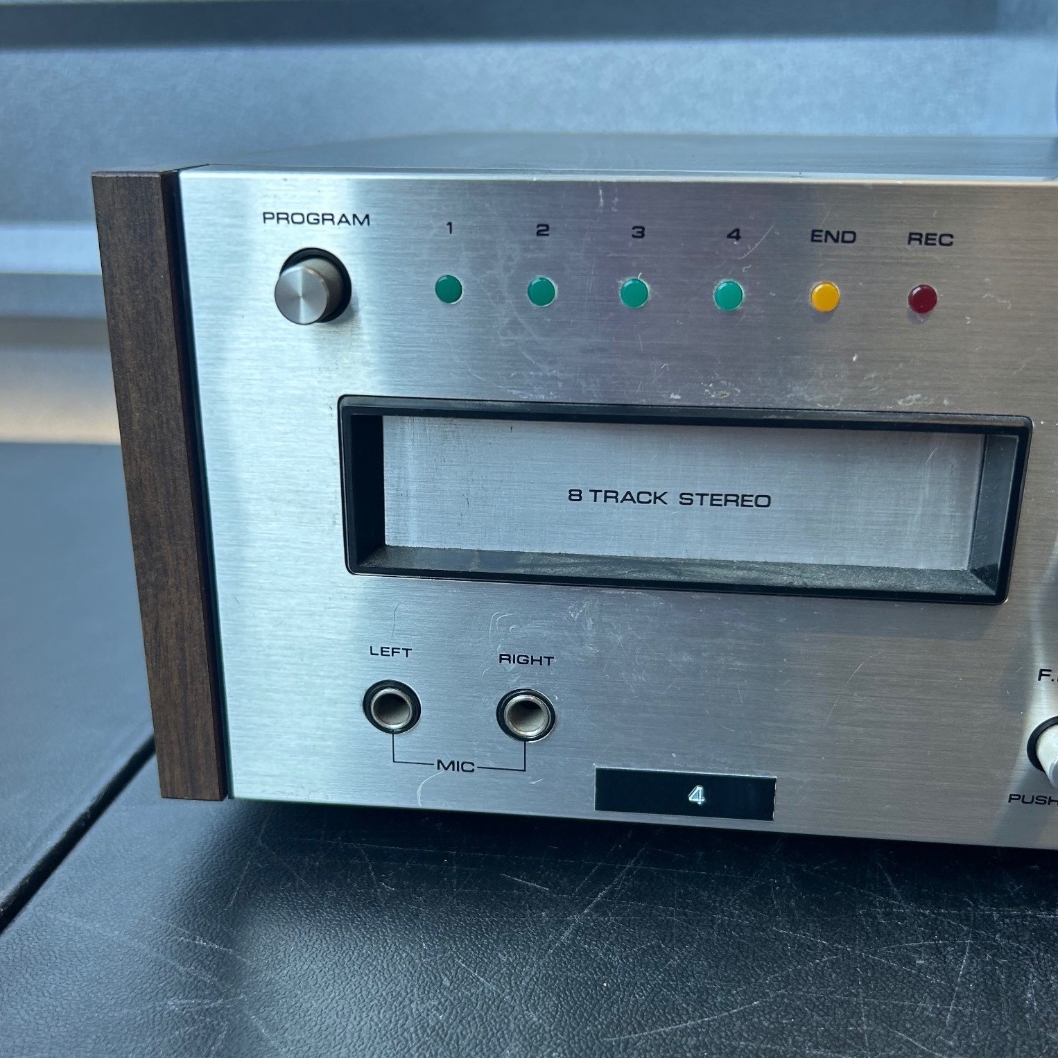 Centrex by Pioneer 8 Track RH-60 Stereo Player Recorder Vintage Wood Silver
