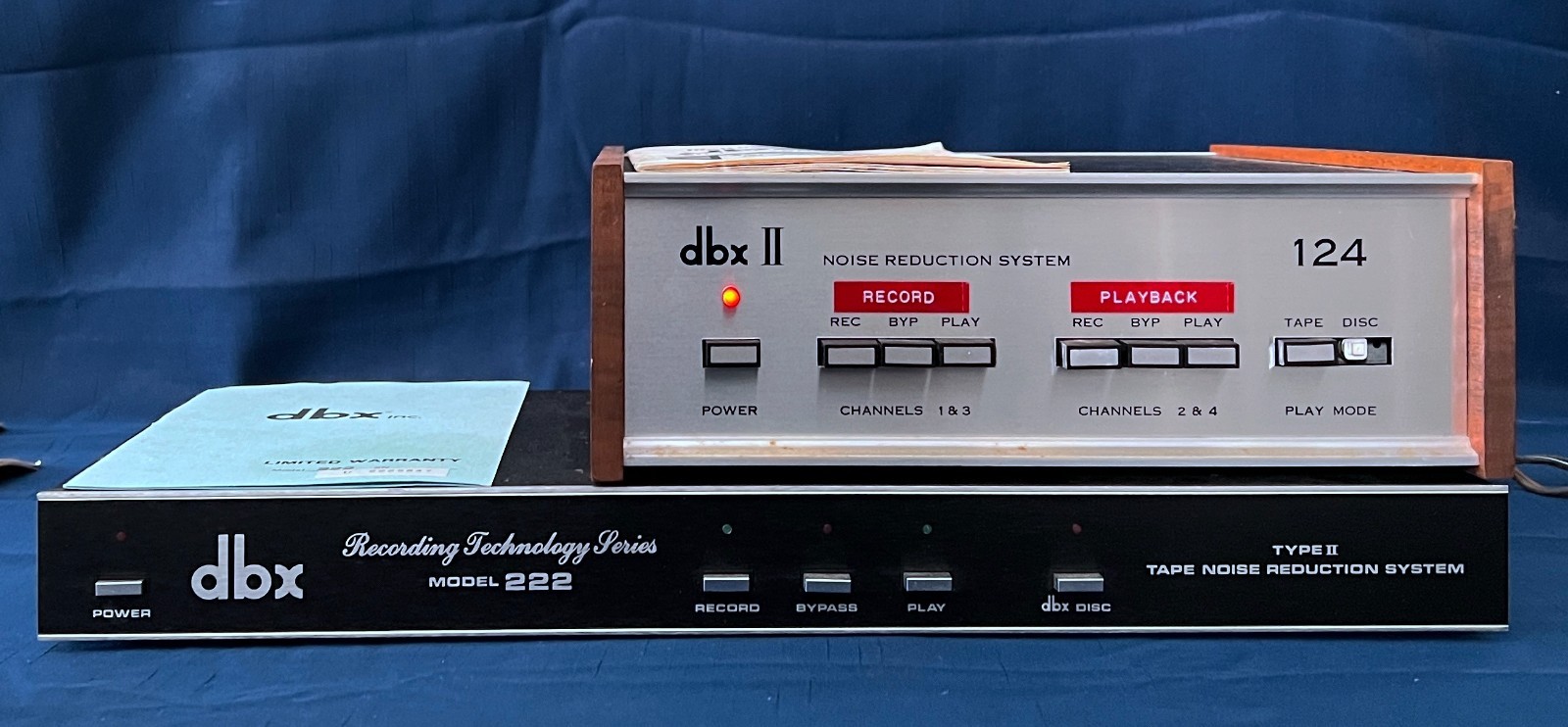 DBX Model 124 & 222 Type II Tape Noise Reduction Recording System, Inst. Manual