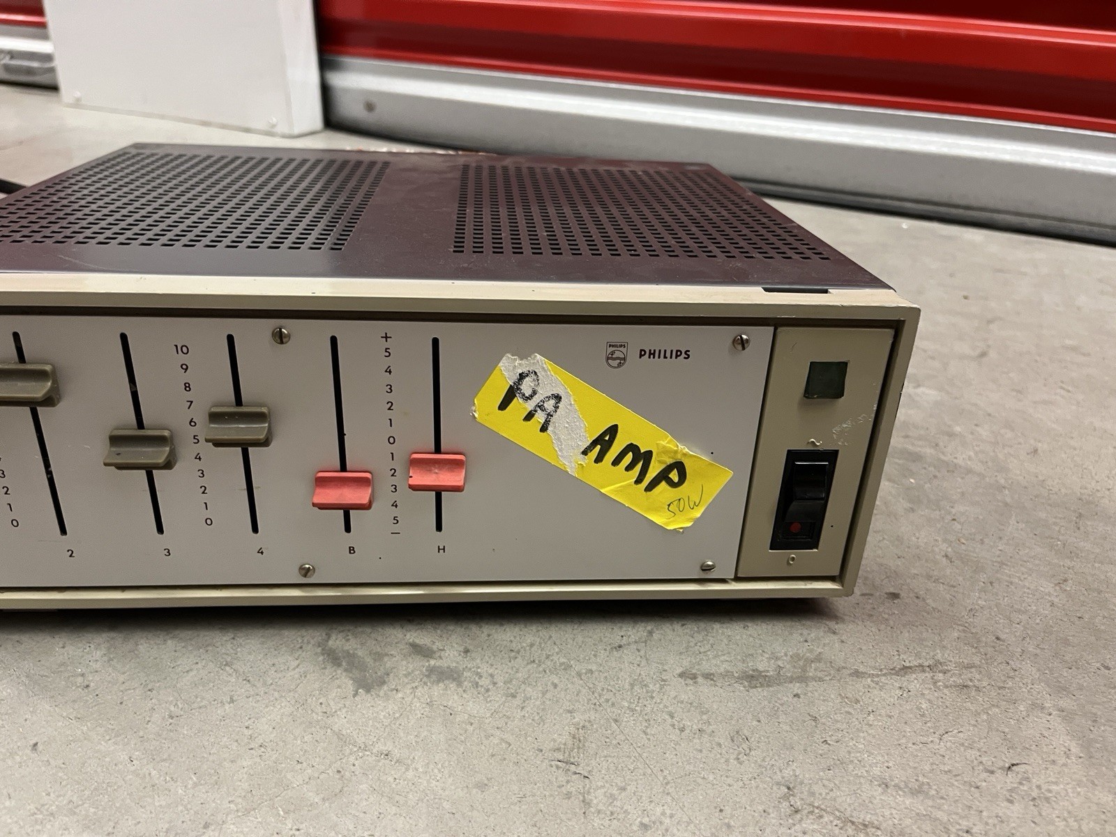 Philips LBB1251 Vintage Tube PA Amplifier Mixer Powers On Tubes Glow