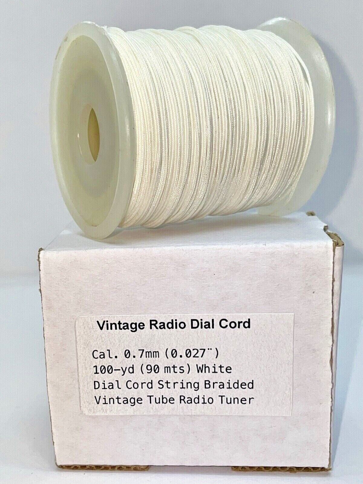 4 Reels Dial Cord Radio, different Cal. 1.5mm, 7mm, 6mm, and 5mm. NOS Heavy cord
