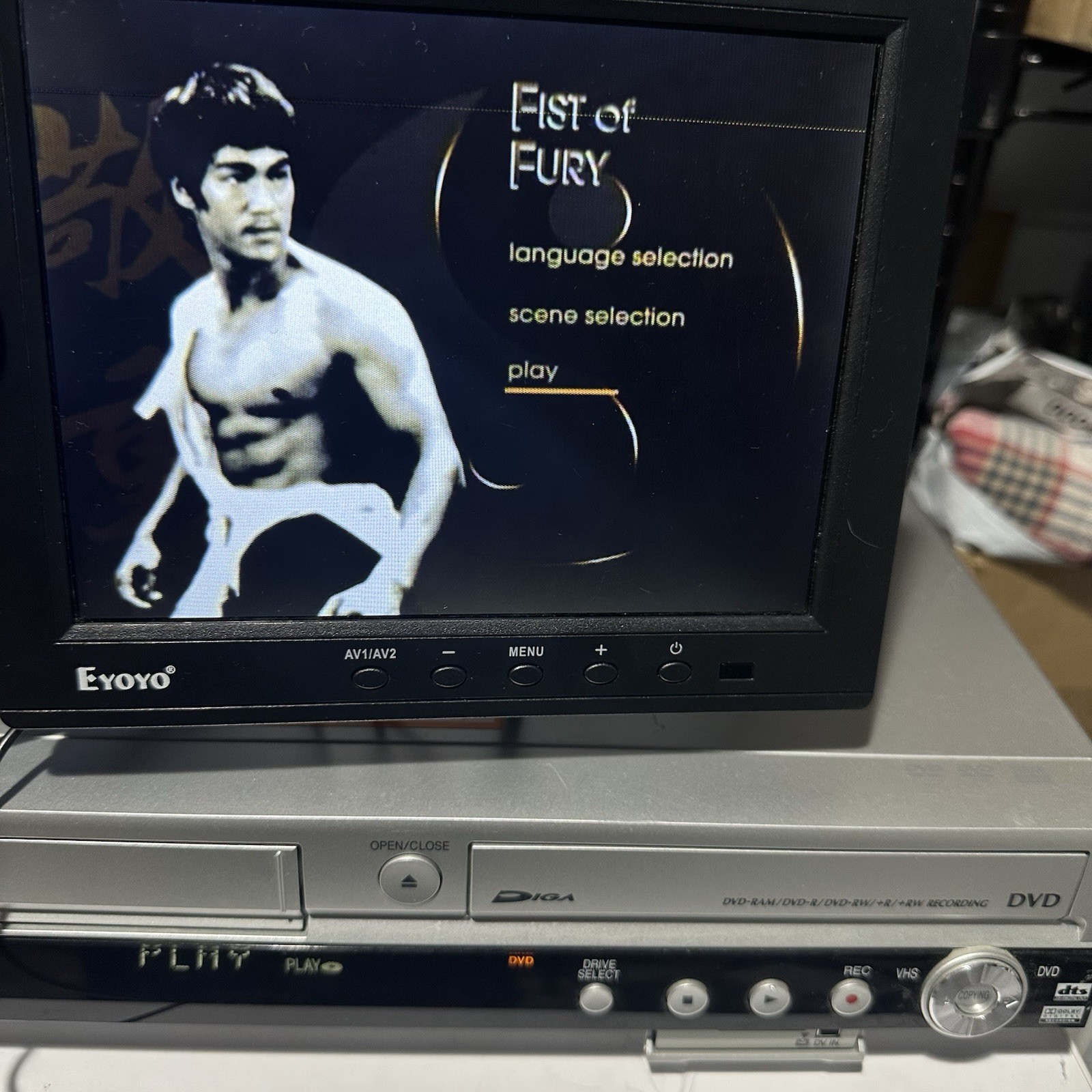 Panasonic DMR-ES35V DVD VHS Recorder Player VCR Combo Tested Working NO Remote