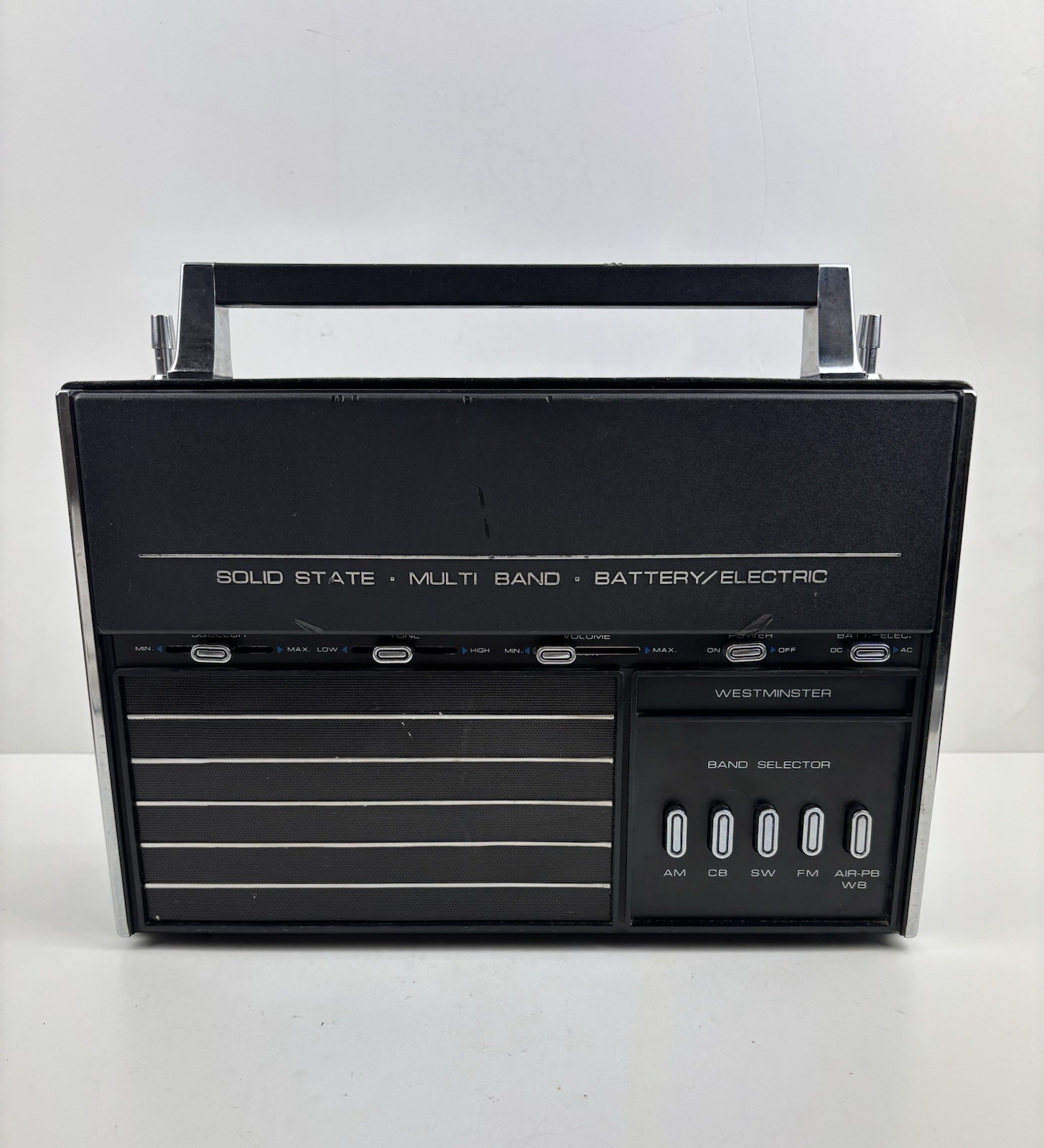 Vintage Westminster Model 1425 AM FM SW CB Air Weather Band Radio, Hong Kong