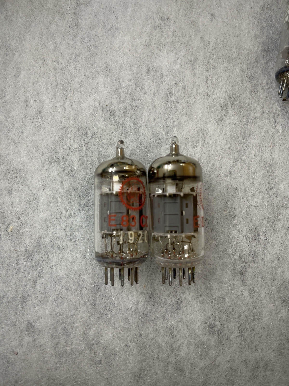 Siemens Valvo Red Label E83CC 5751 12AX7 ECC803S Triple Mica, NOS Matched Pair